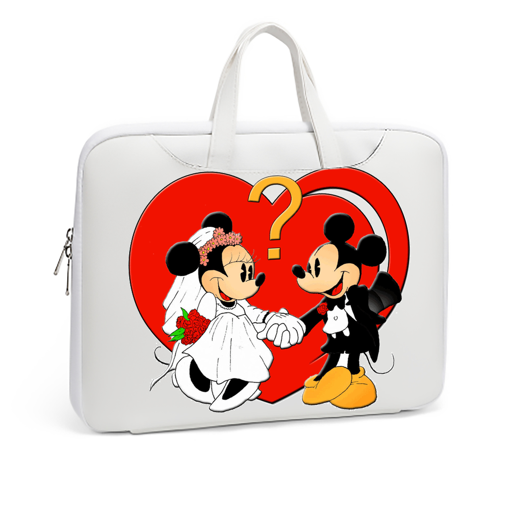 ミッキーマウス Mickey Mouse レザーラップトップバッグ　ノートパソコンケース