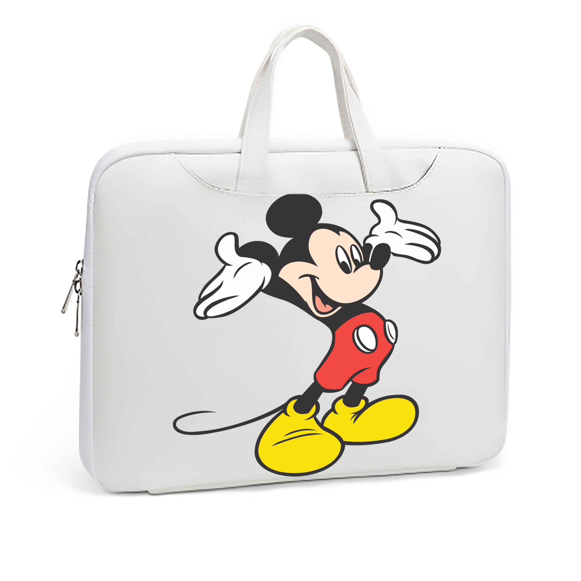 ミッキーマウス Mickey Mouse レザーラップトップバッグ　ノートパソコンケース