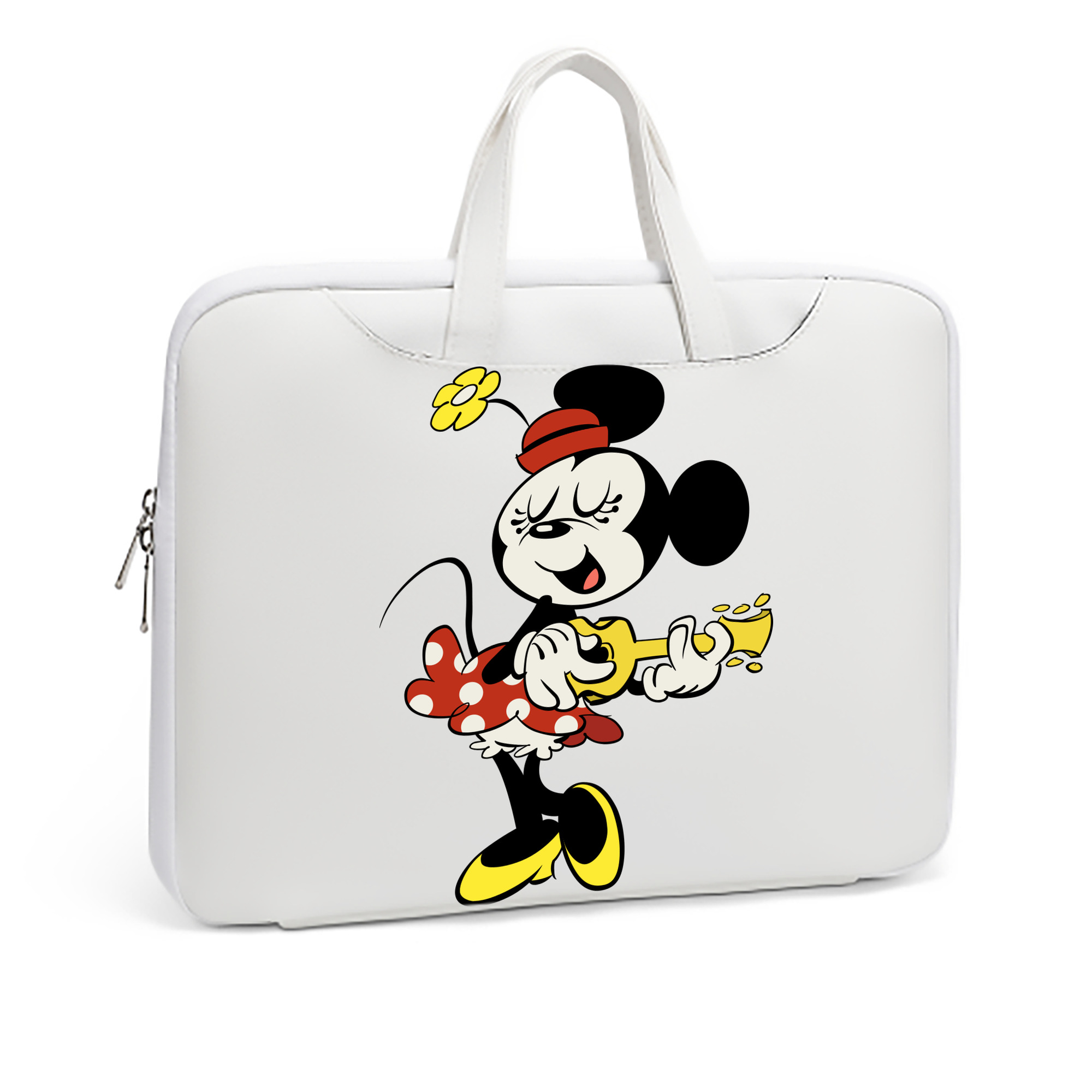 ミッキーマウス Mickey Mouse レザーラップトップバッグ　ノートパソコンケース