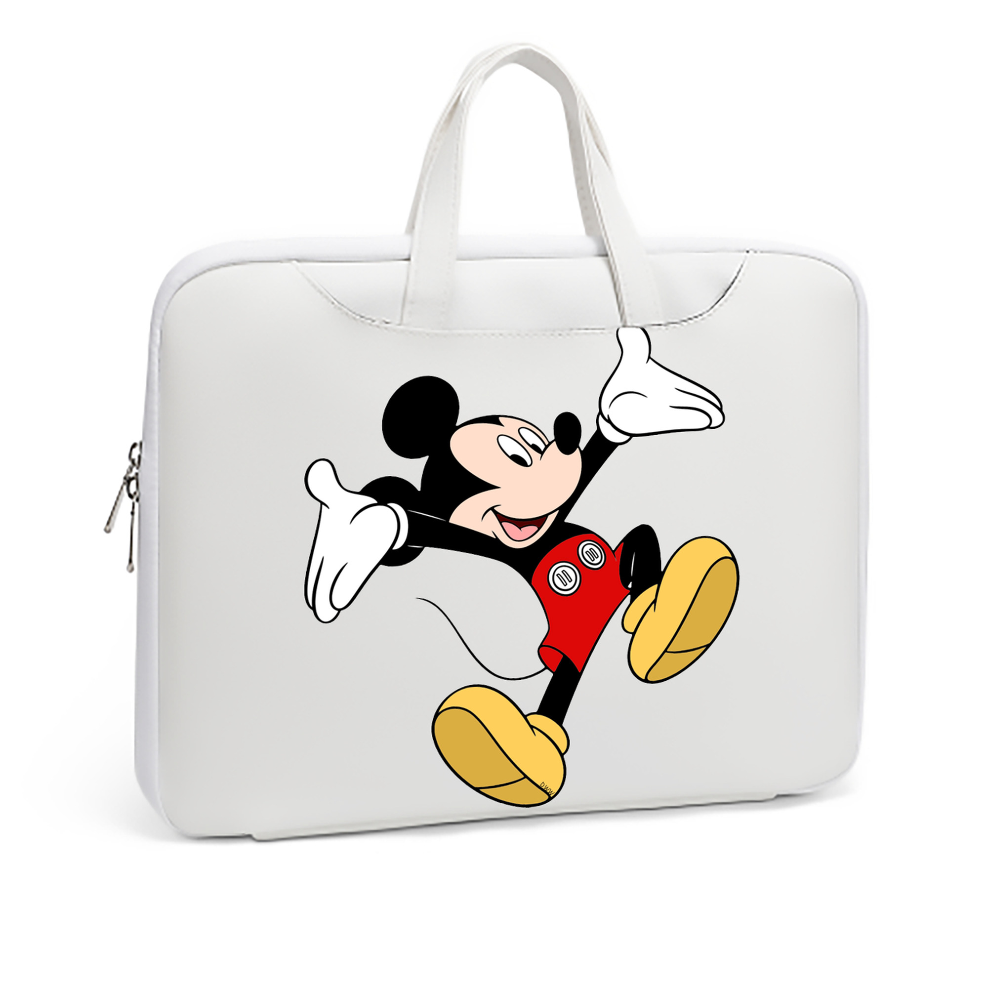 ミッキーマウス Mickey Mouse レザーラップトップバッグ　ノートパソコンケース