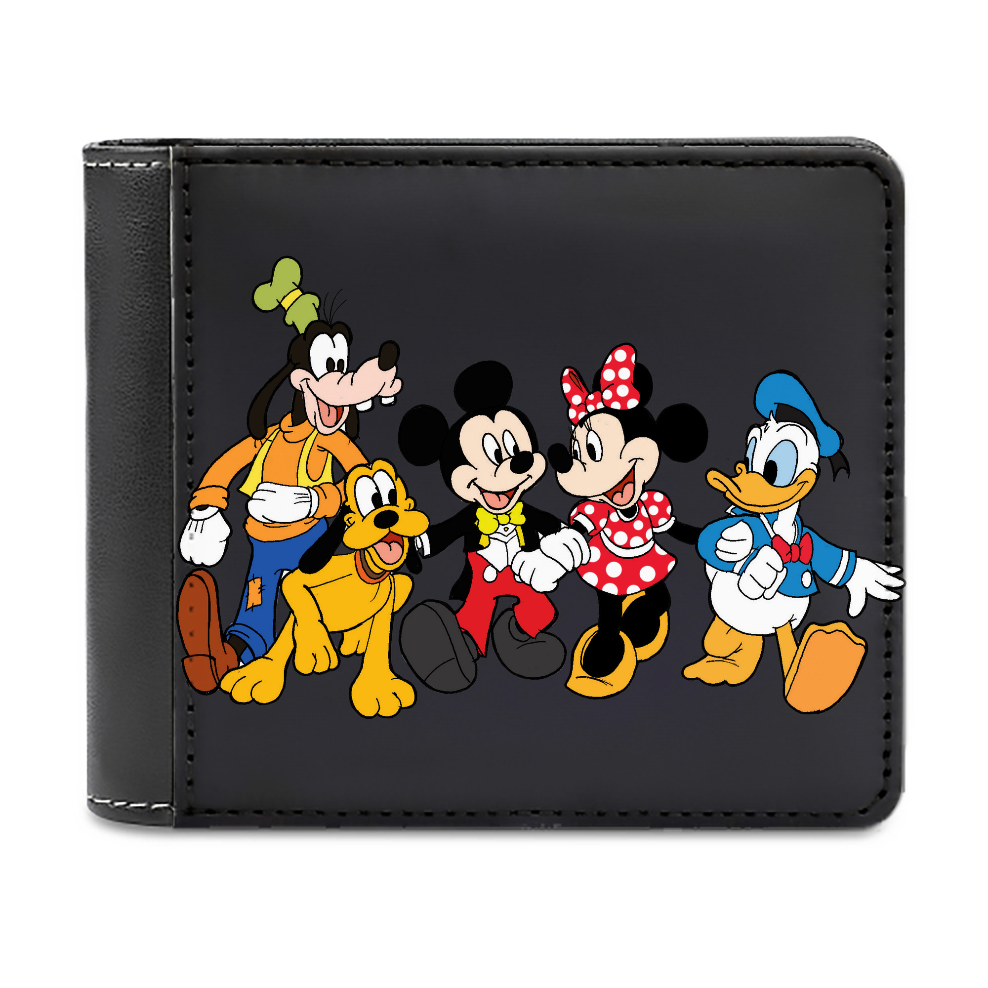（画像用） ミッキーマウス Mickey Mouse 二つ折り革財布