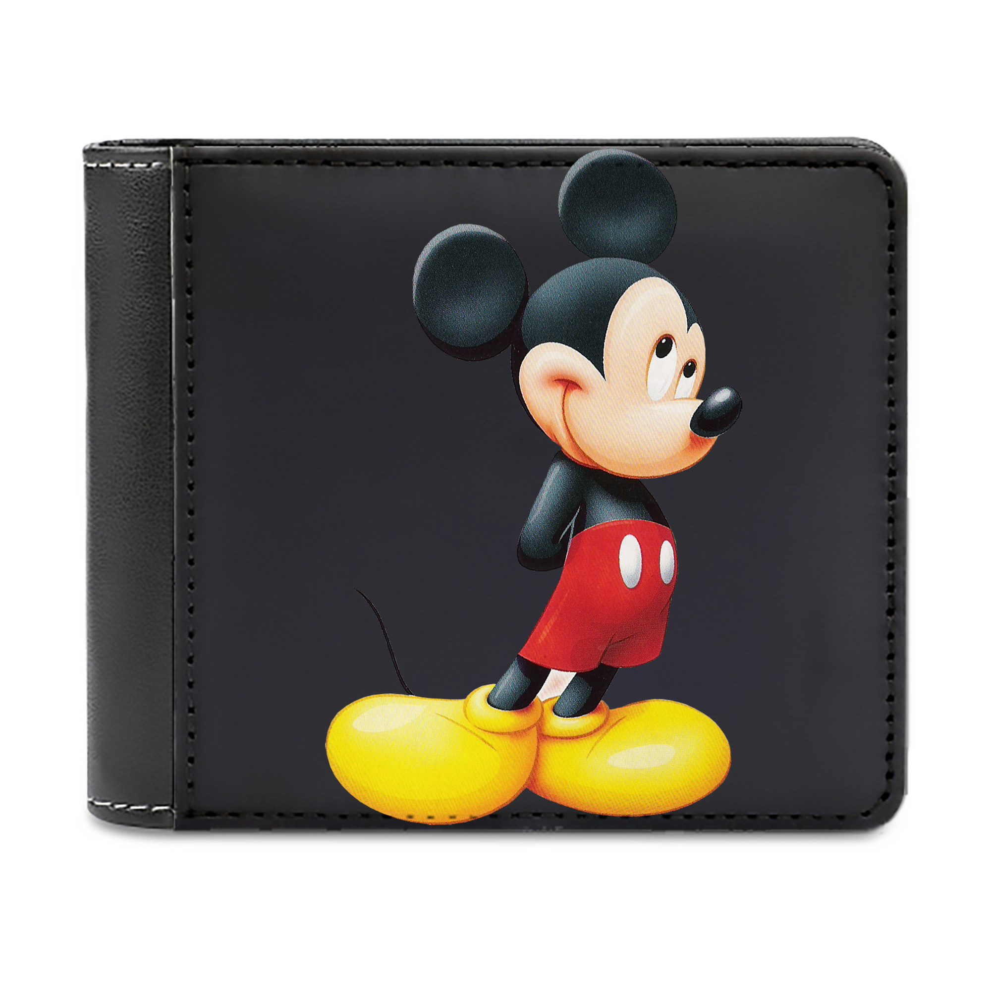 （画像用） ミッキーマウス Mickey Mouse 二つ折り革財布