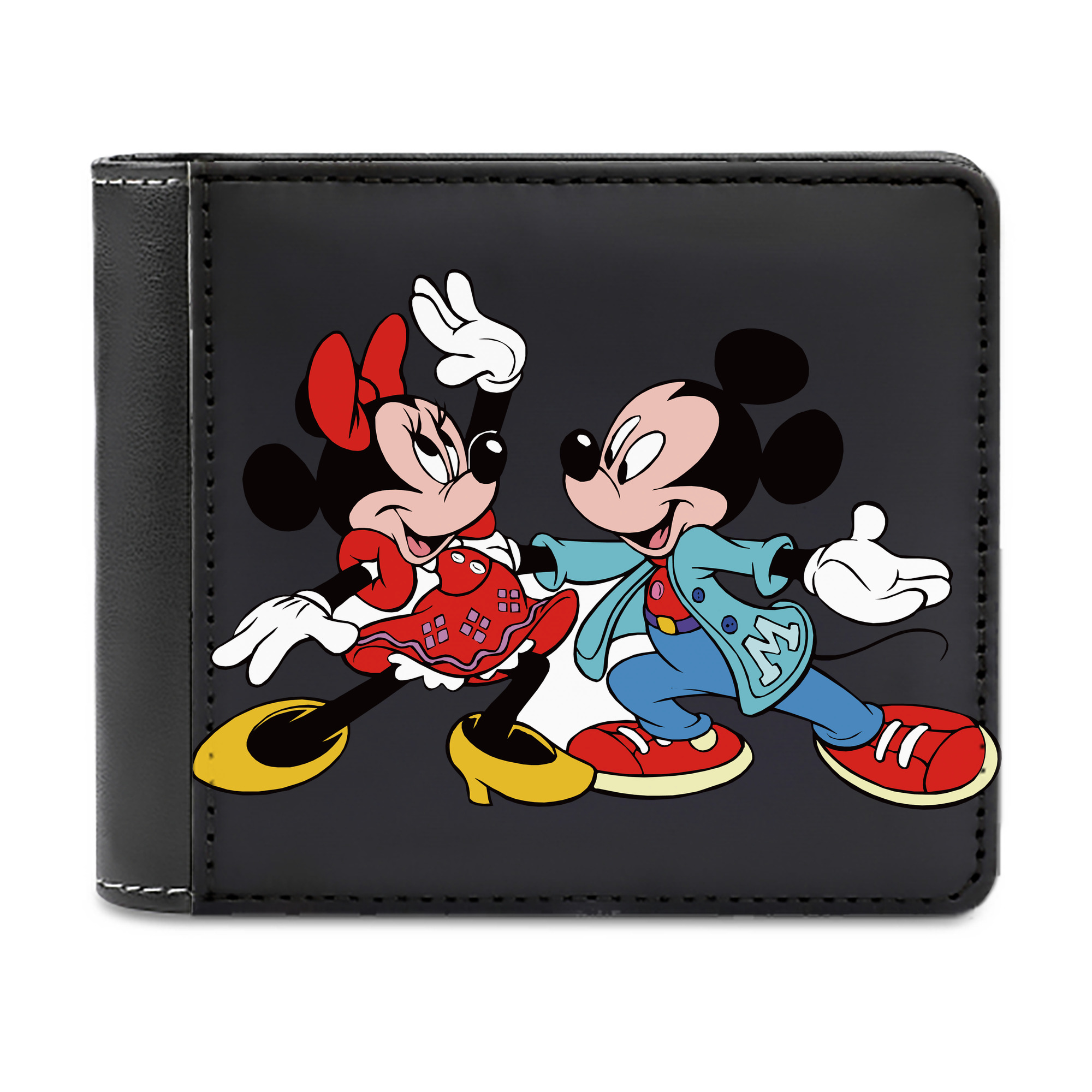 （画像用） ミッキーマウス Mickey Mouse 二つ折り革財布