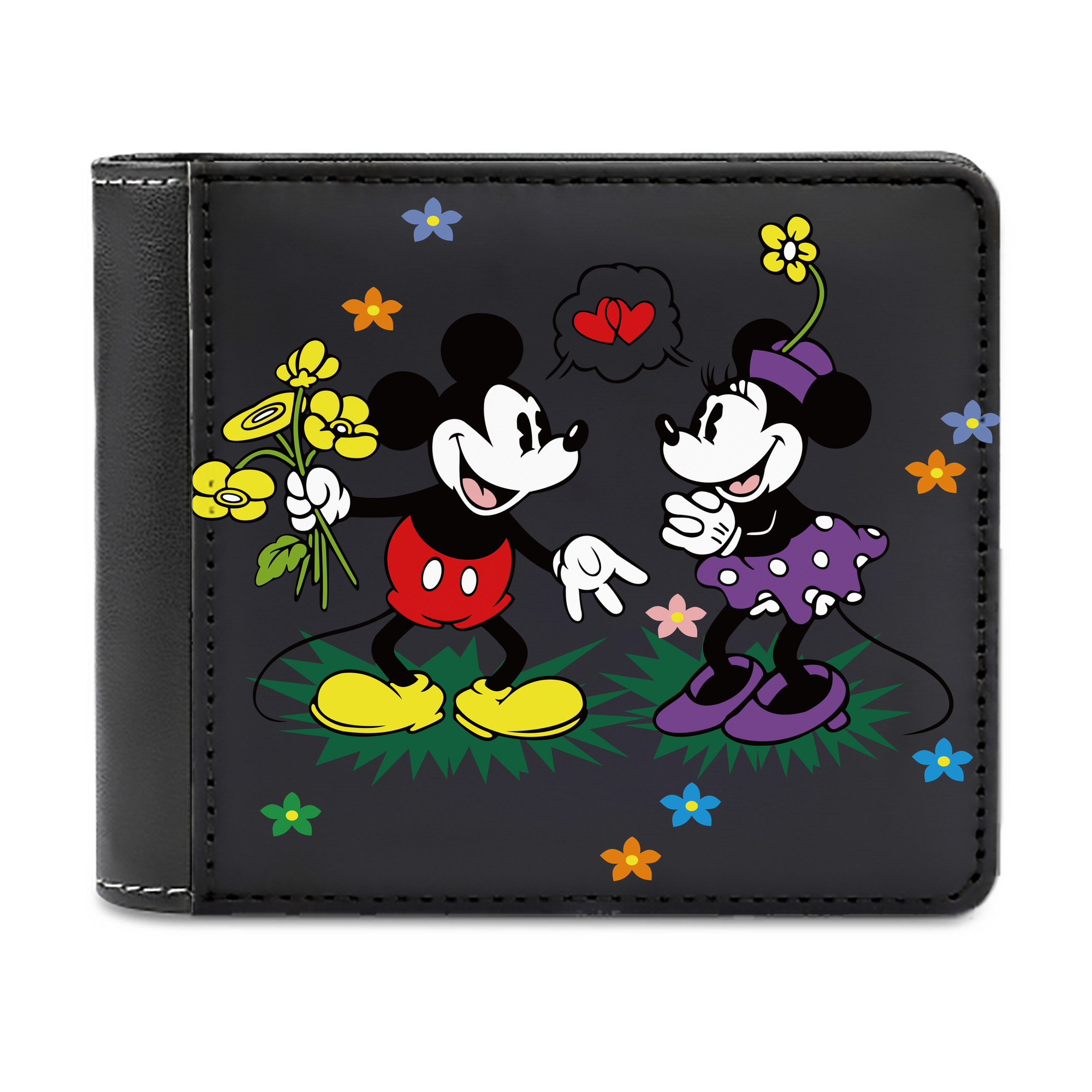 （画像用） ミッキーマウス Mickey Mouse 二つ折り革財布