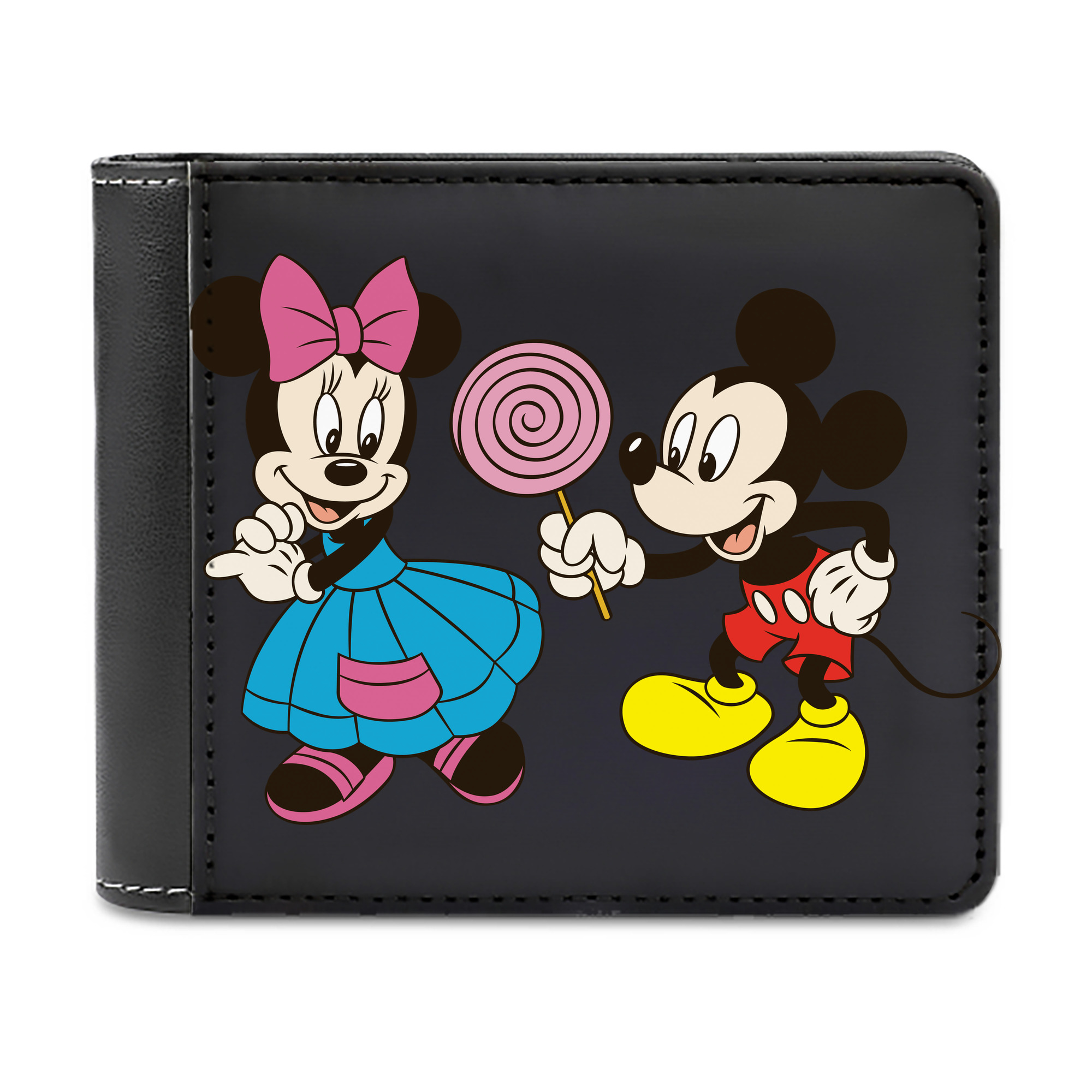 （画像用） ミッキーマウス Mickey Mouse 二つ折り革財布