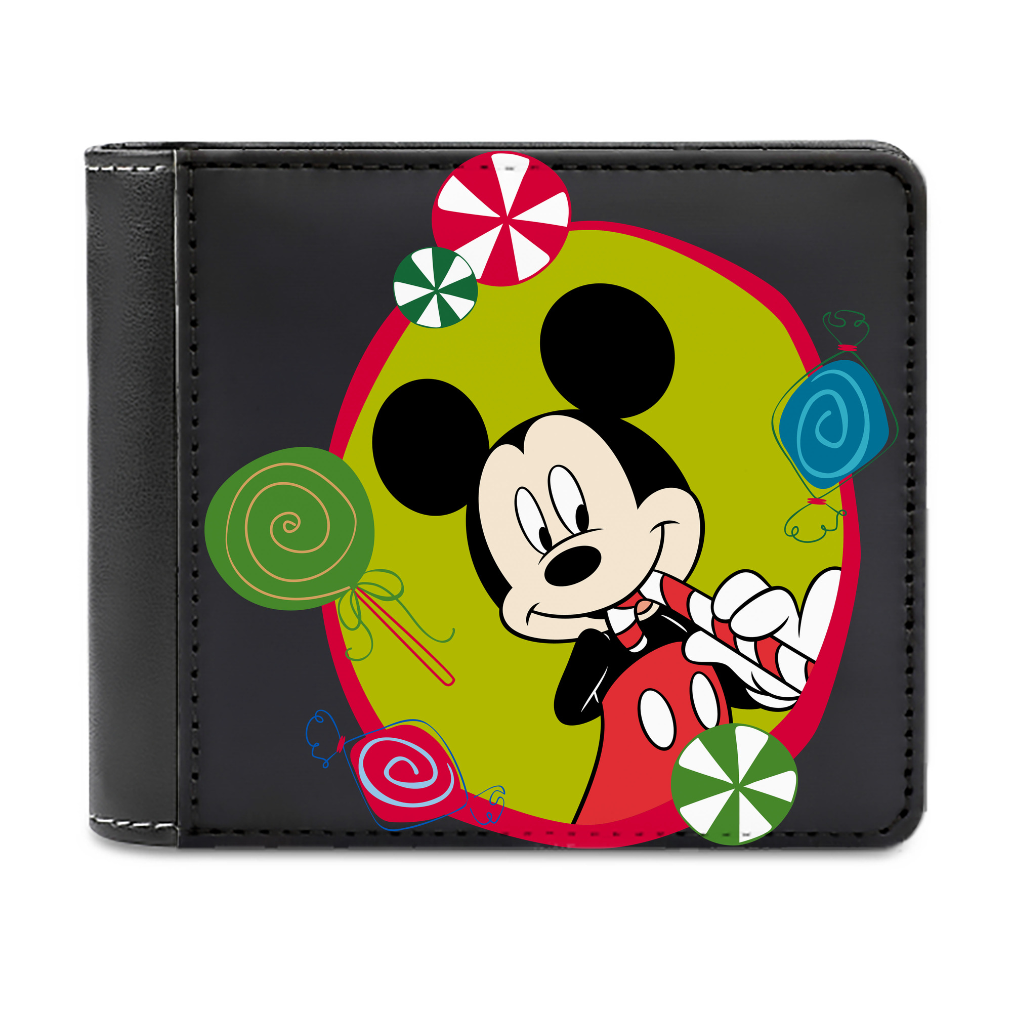 （画像用） ミッキーマウス Mickey Mouse 二つ折り革財布