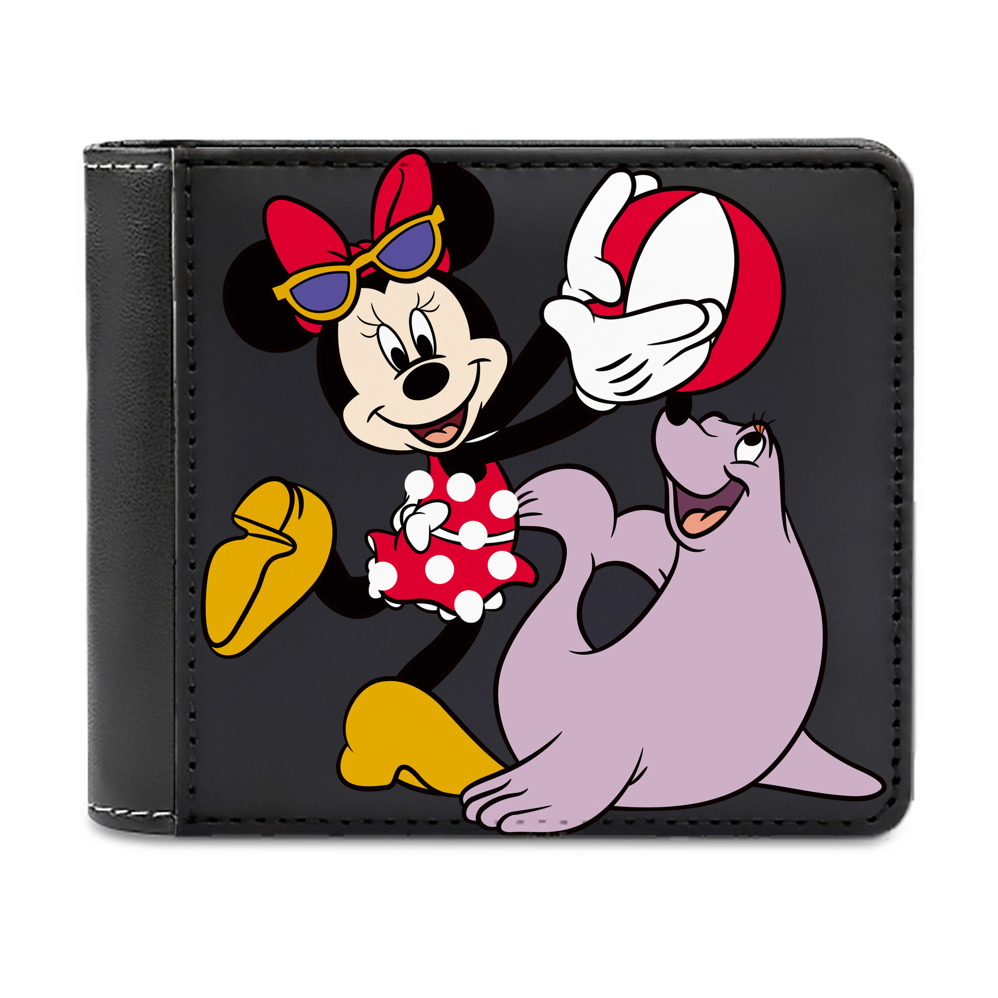 （画像用） ミッキーマウス Mickey Mouse 二つ折り革財布