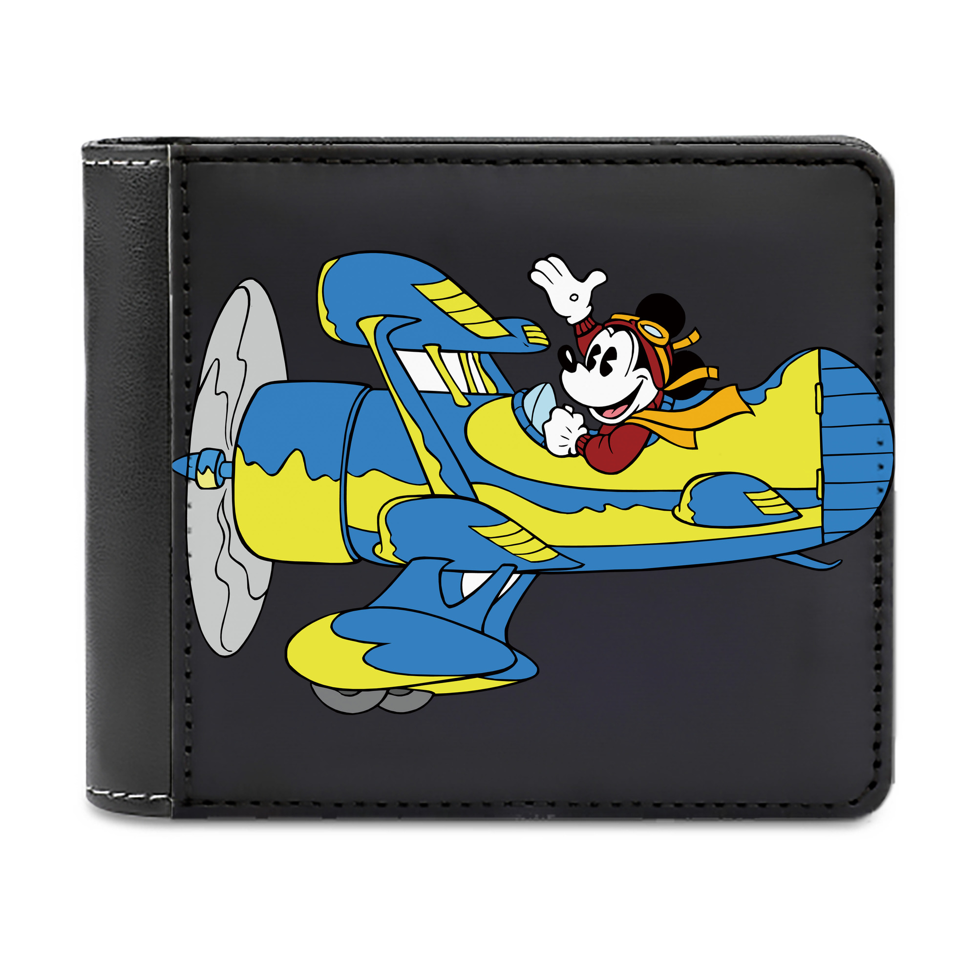 （画像用） ミッキーマウス Mickey Mouse 二つ折り革財布