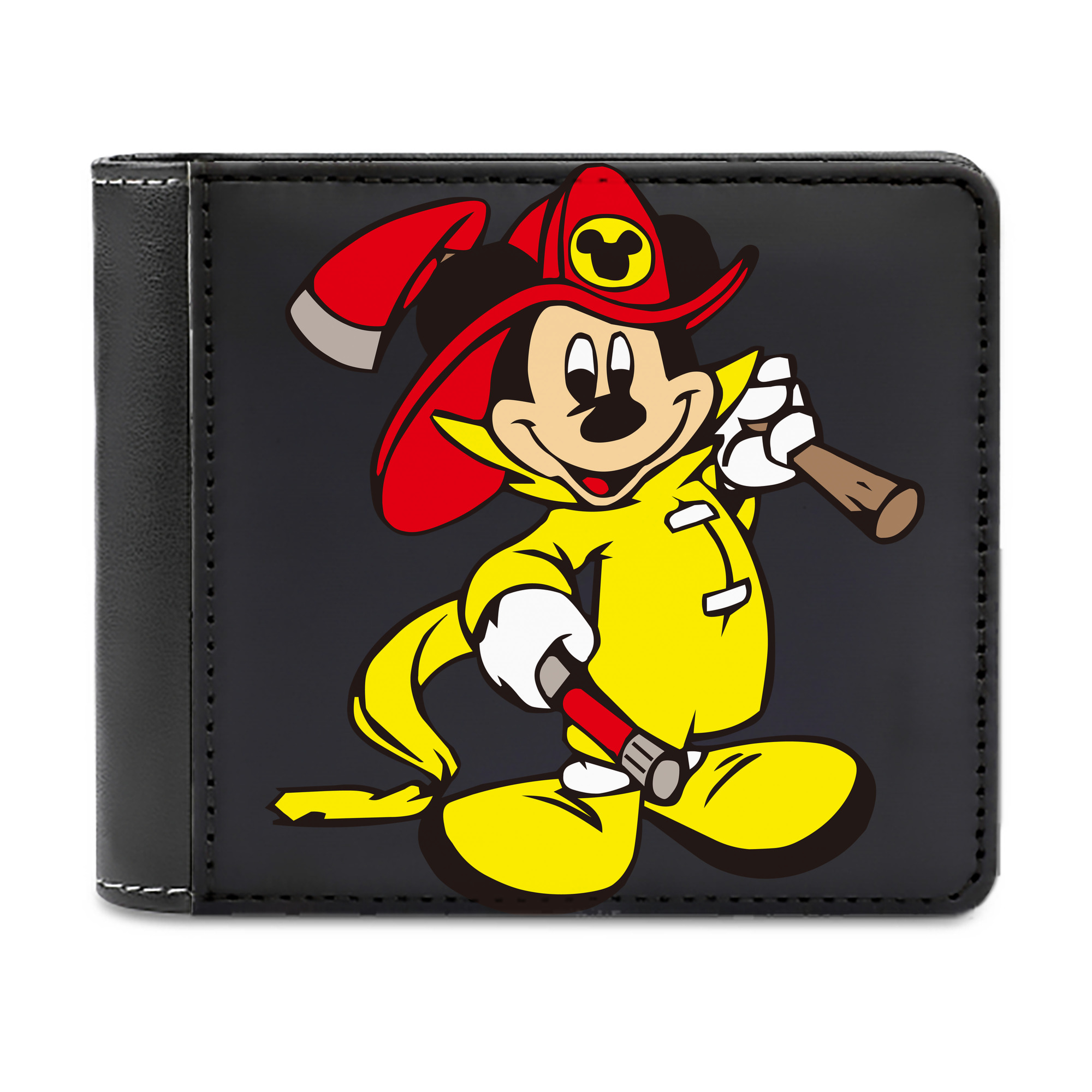 （画像用） ミッキーマウス Mickey Mouse 二つ折り革財布