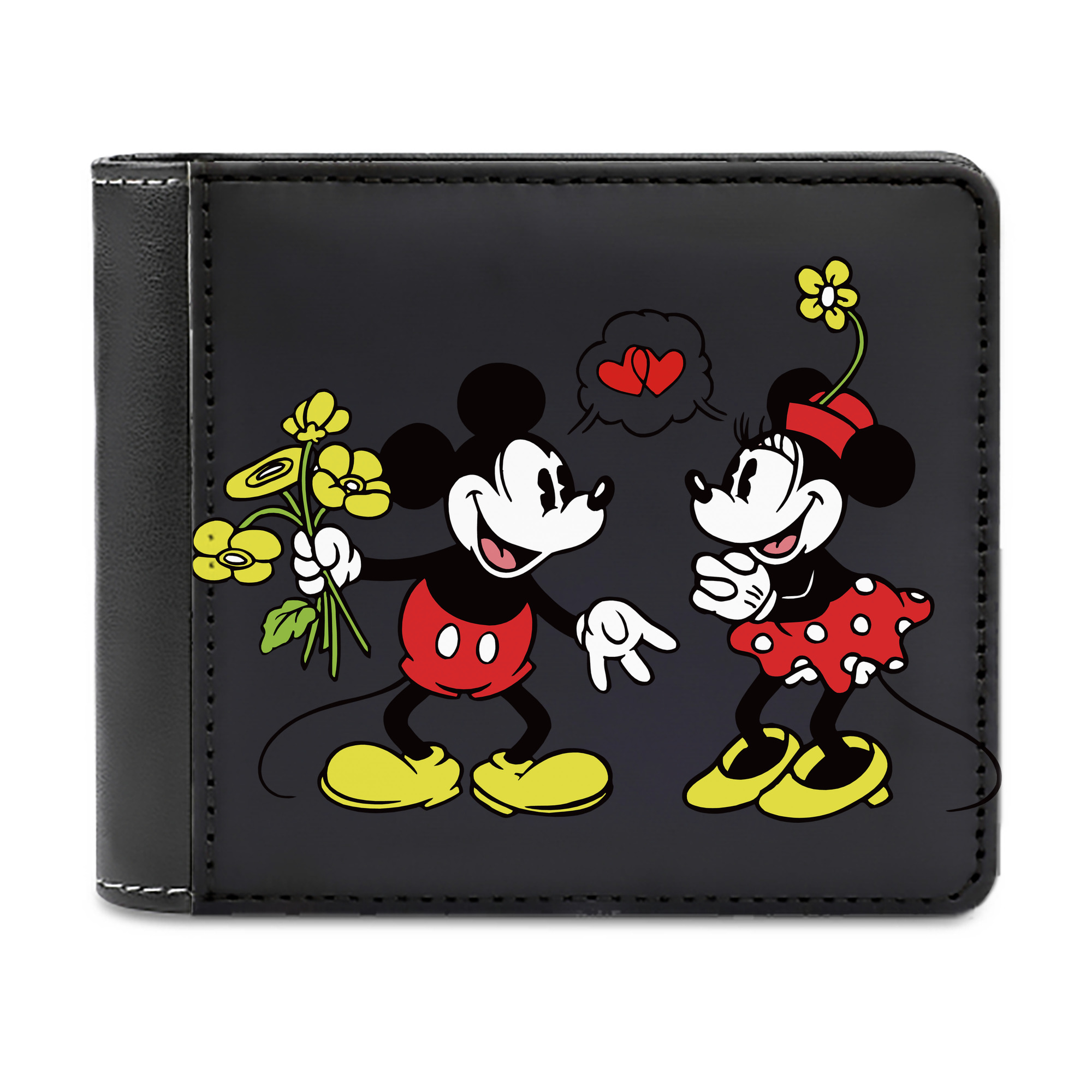 （画像用） ミッキーマウス Mickey Mouse 二つ折り革財布