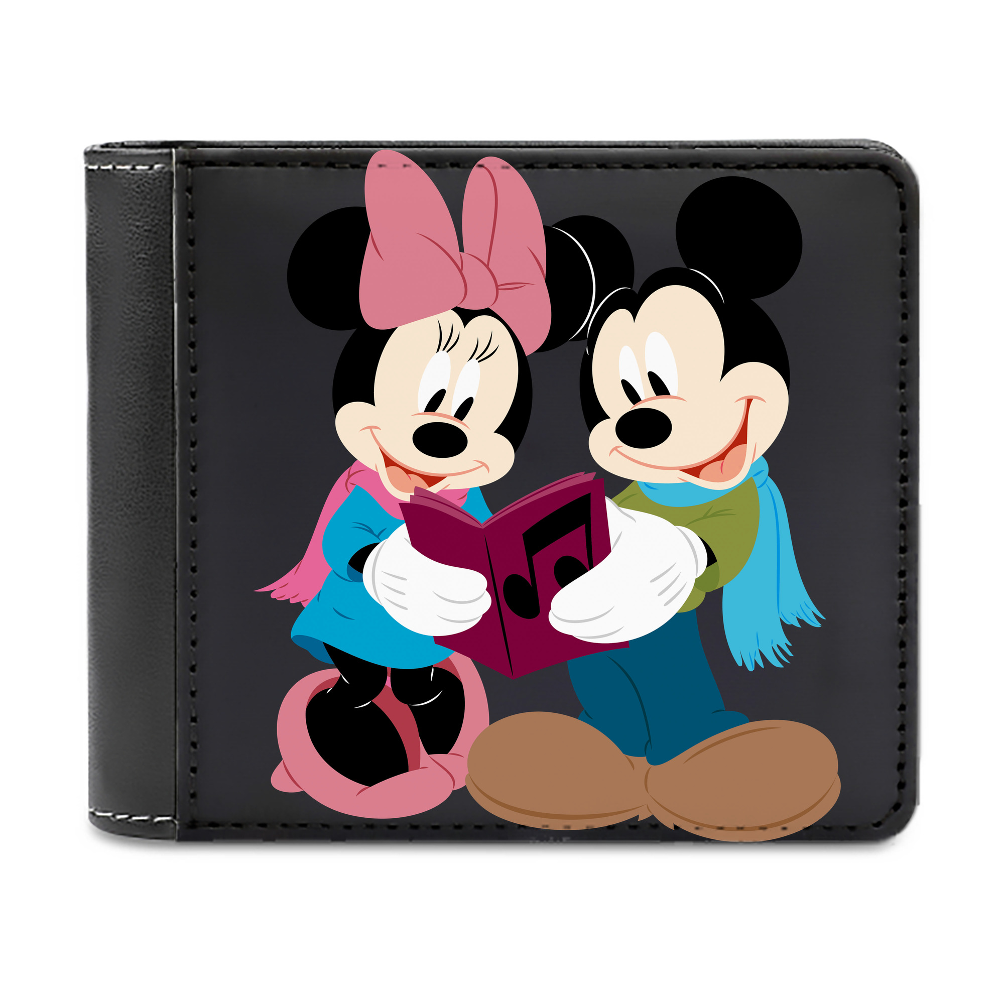 （画像用） ミッキーマウス Mickey Mouse 二つ折り革財布
