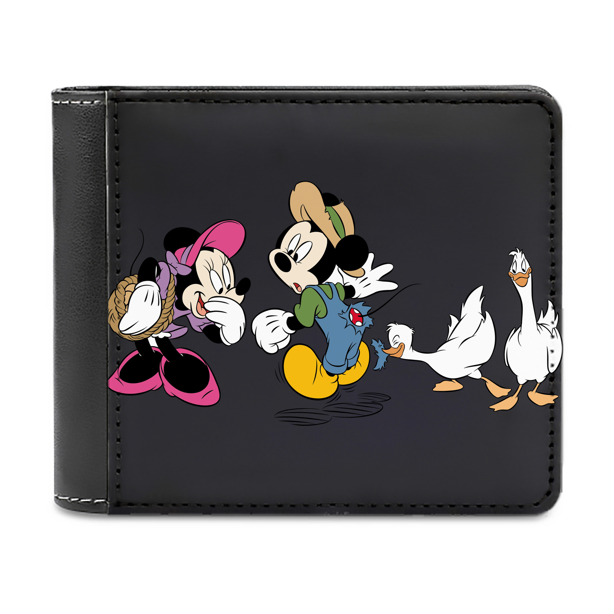（画像用） ミッキーマウス Mickey Mouse 二つ折り革財布