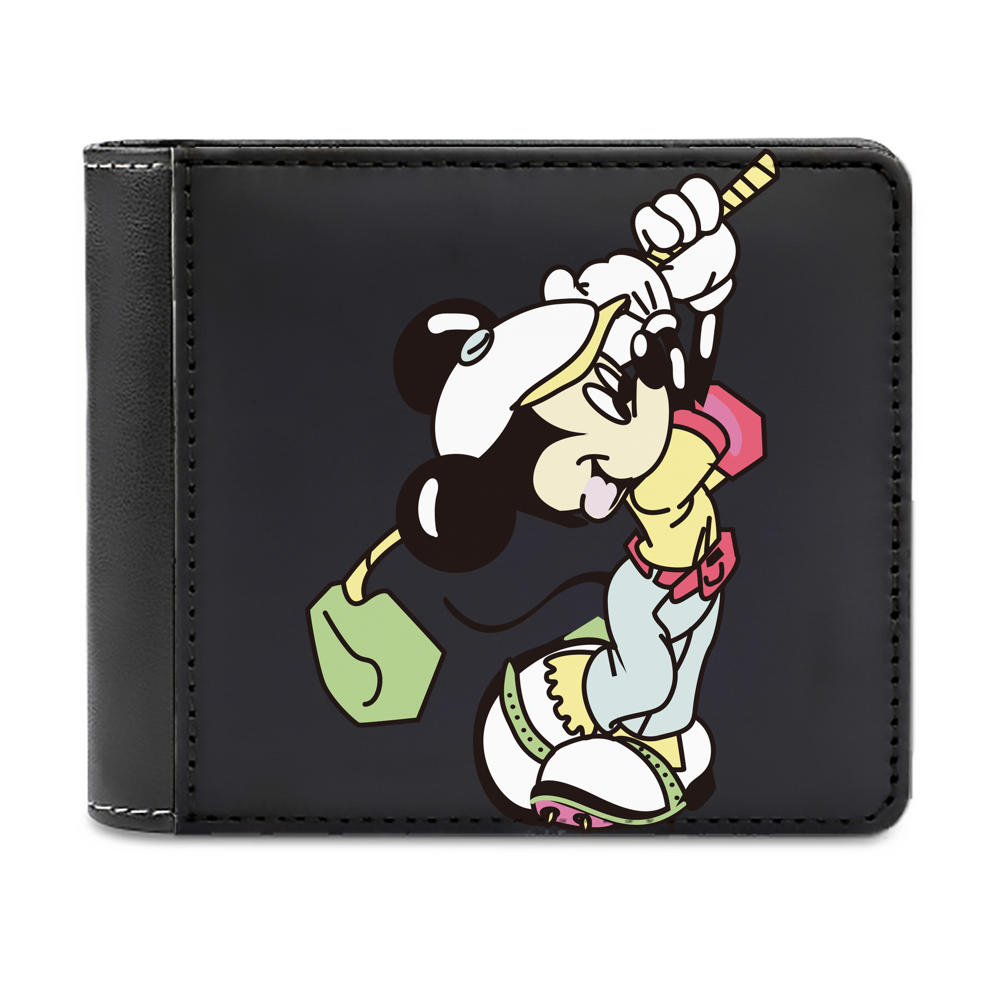 （画像用） ミッキーマウス Mickey Mouse 二つ折り革財布