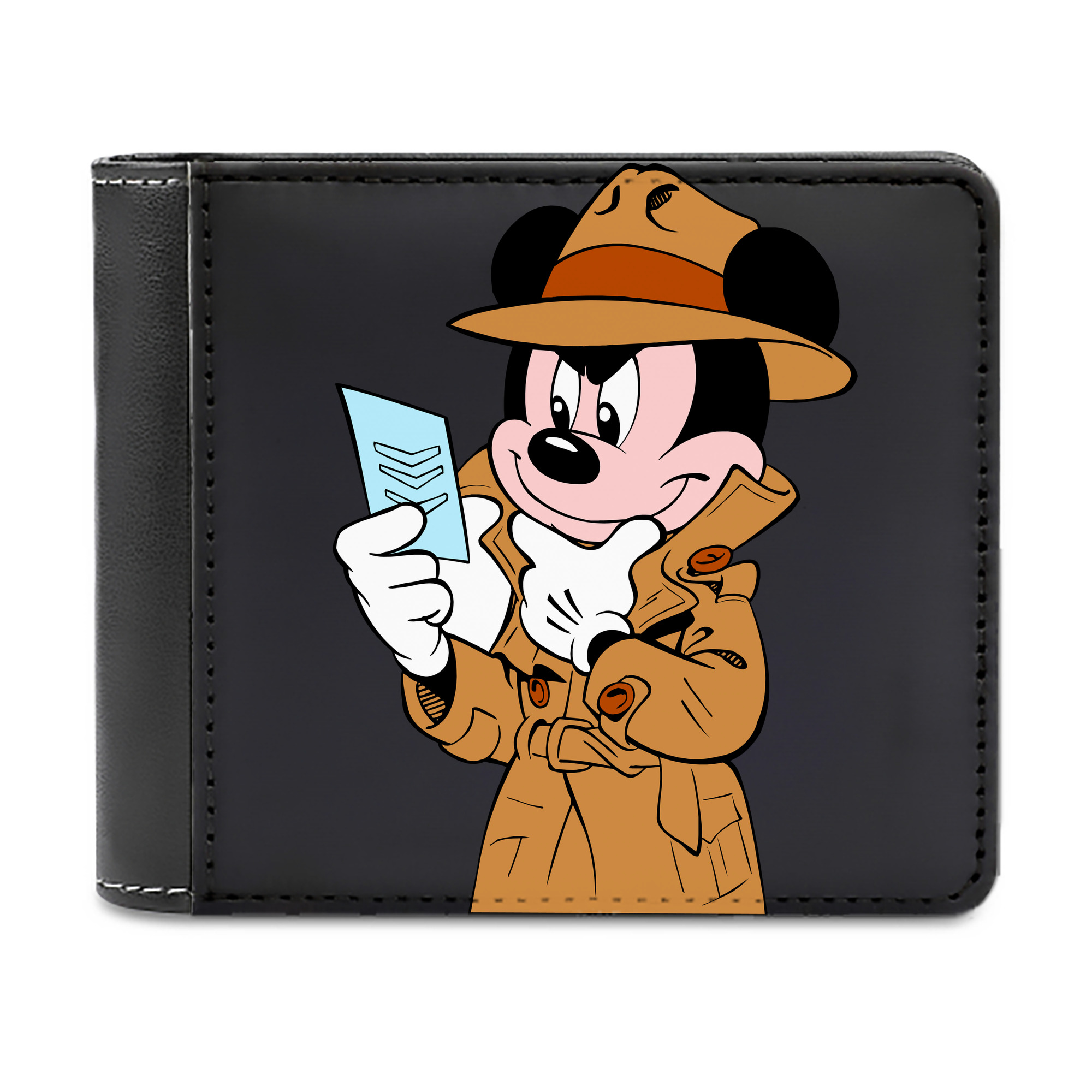 （画像用） ミッキーマウス Mickey Mouse 二つ折り革財布