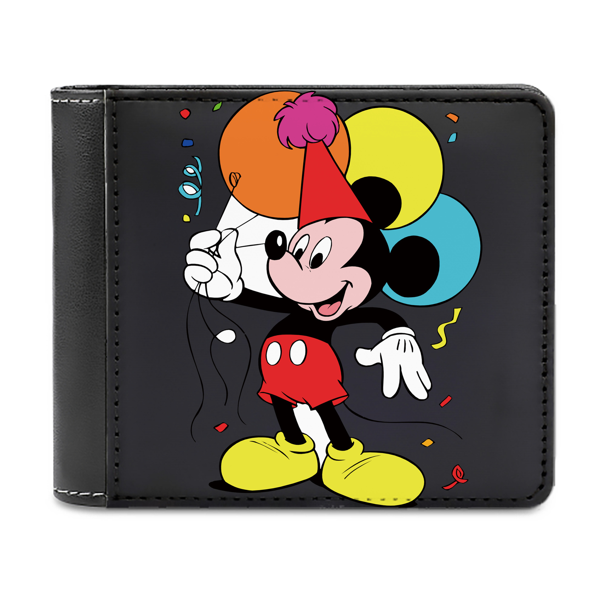 （画像用） ミッキーマウス Mickey Mouse 二つ折り革財布