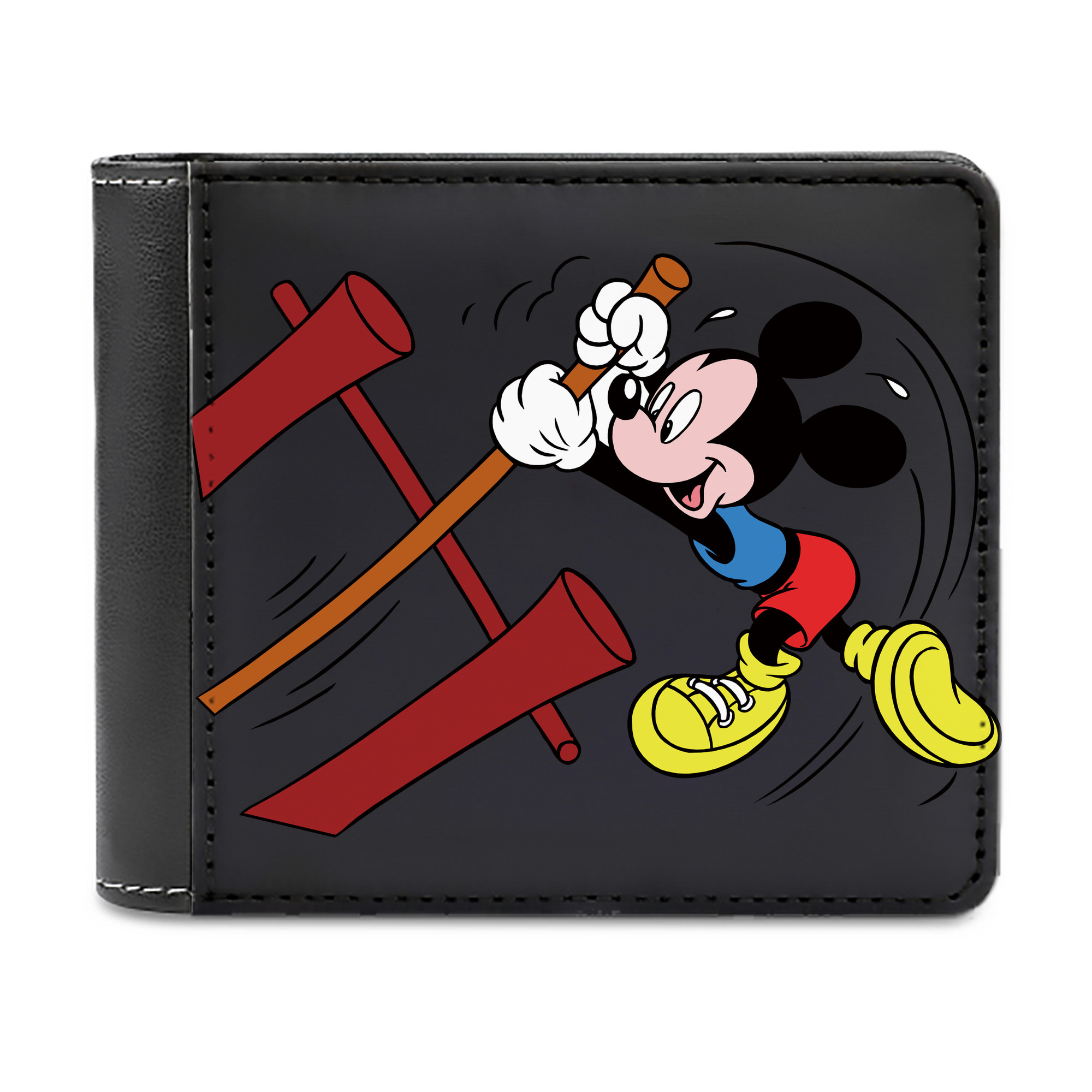 （画像用） ミッキーマウス Mickey Mouse 二つ折り革財布