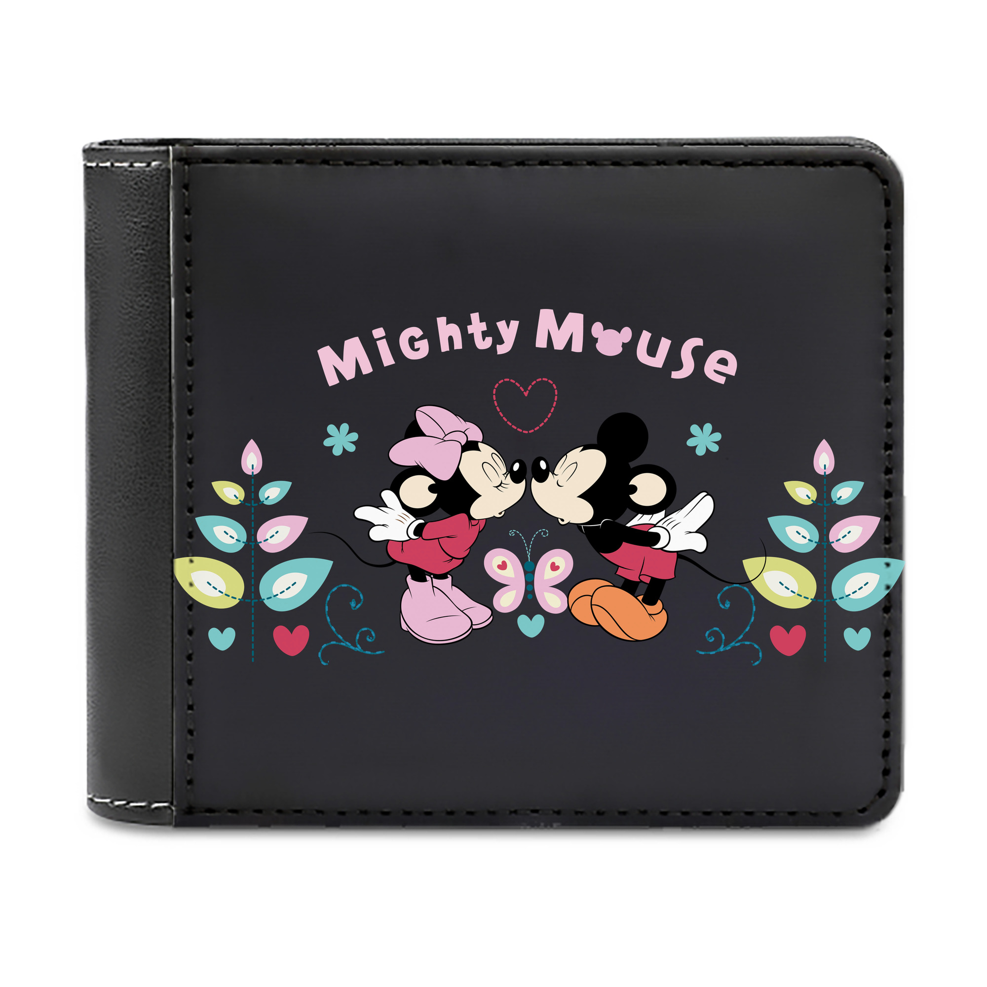 （画像用） ミッキーマウス Mickey Mouse 二つ折り革財布