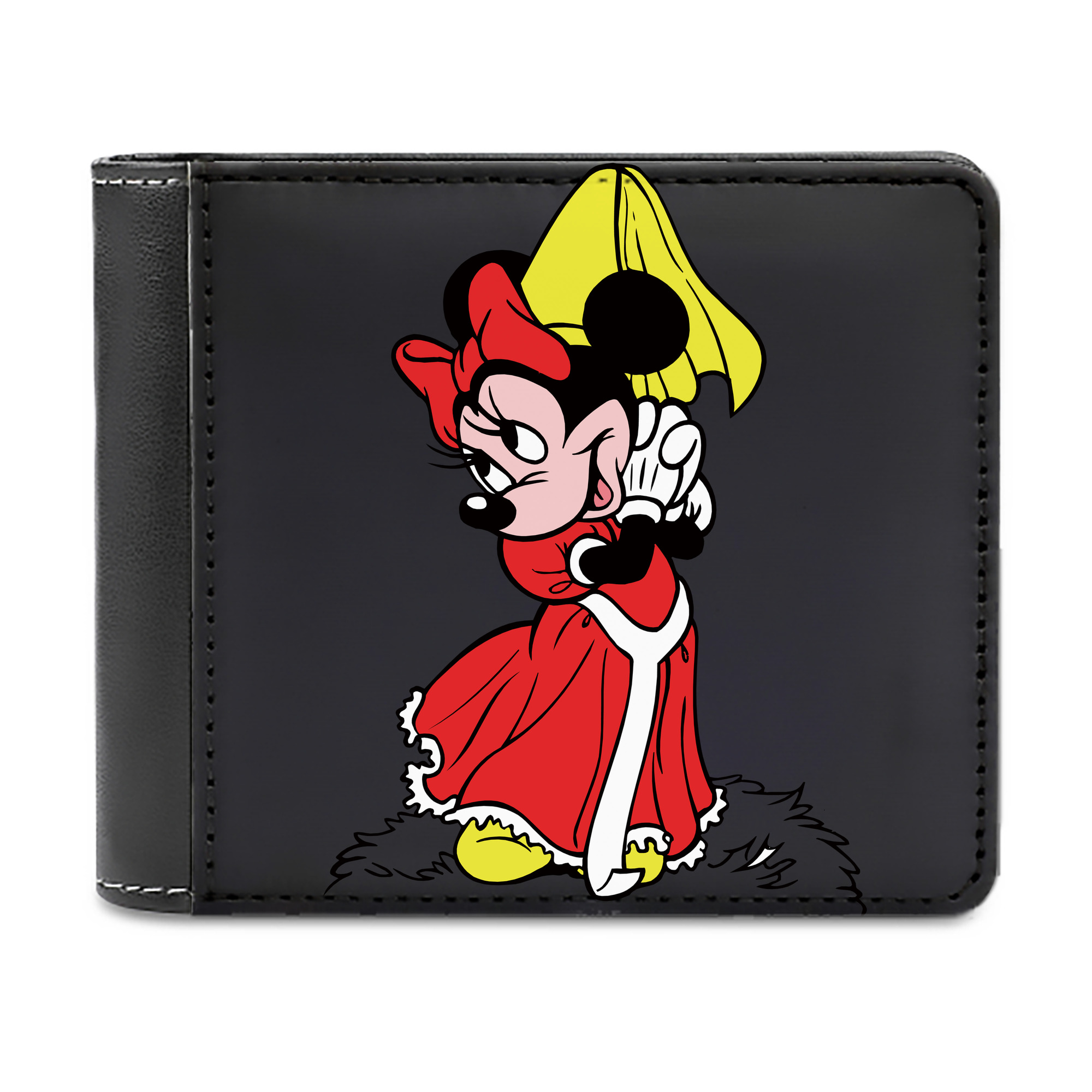 （画像用） ミッキーマウス Mickey Mouse 二つ折り革財布