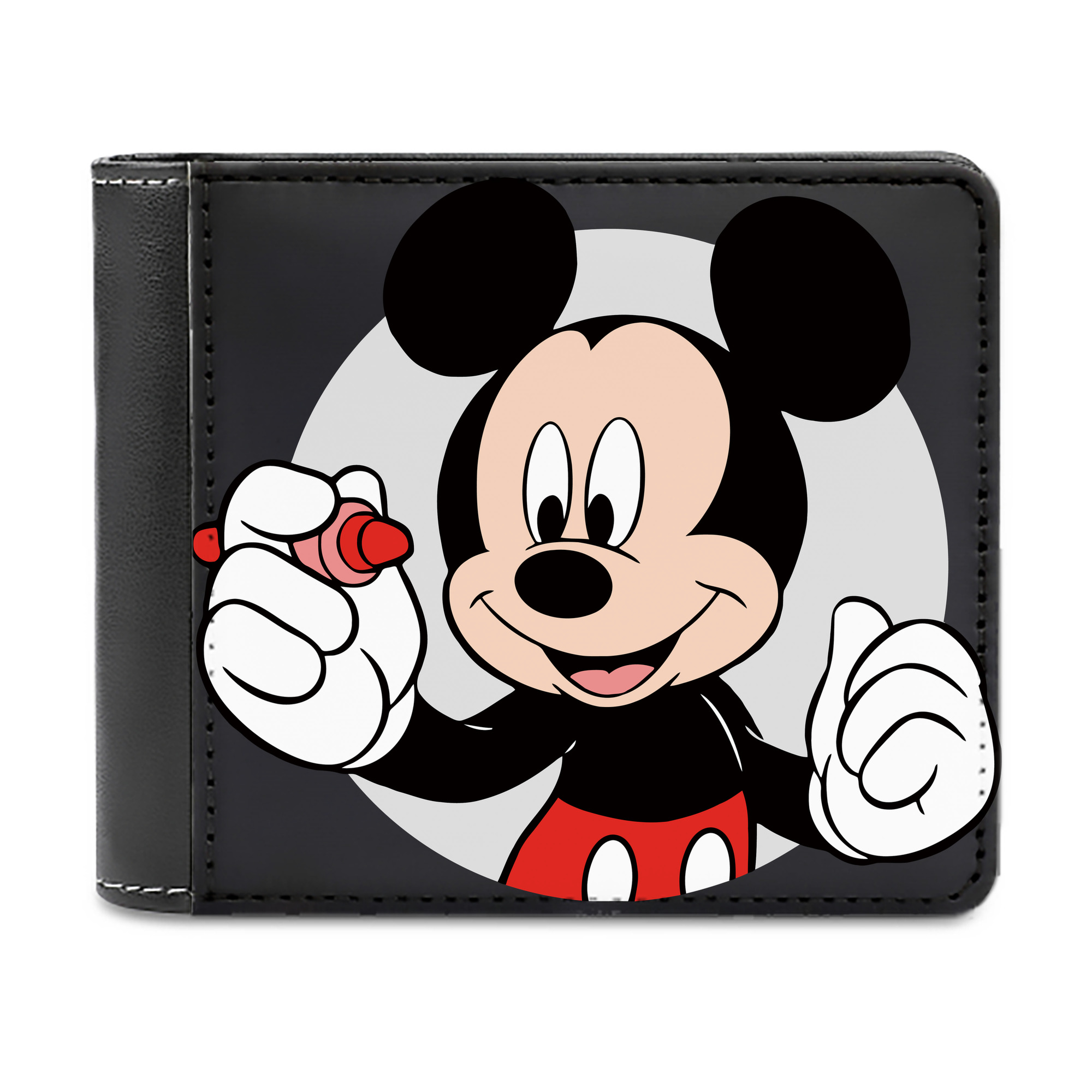（画像用） ミッキーマウス Mickey Mouse 二つ折り革財布