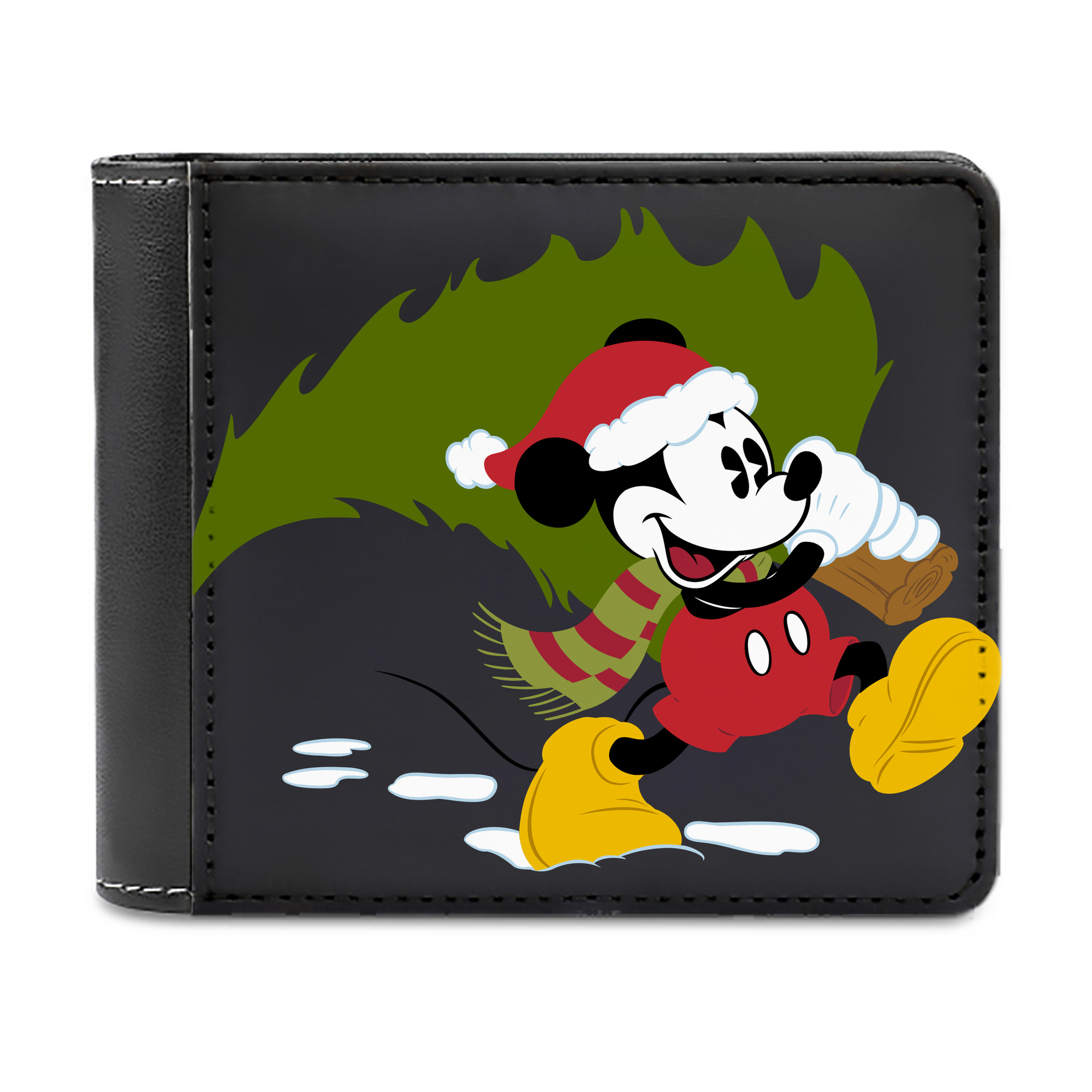 （画像用） ミッキーマウス Mickey Mouse 二つ折り革財布