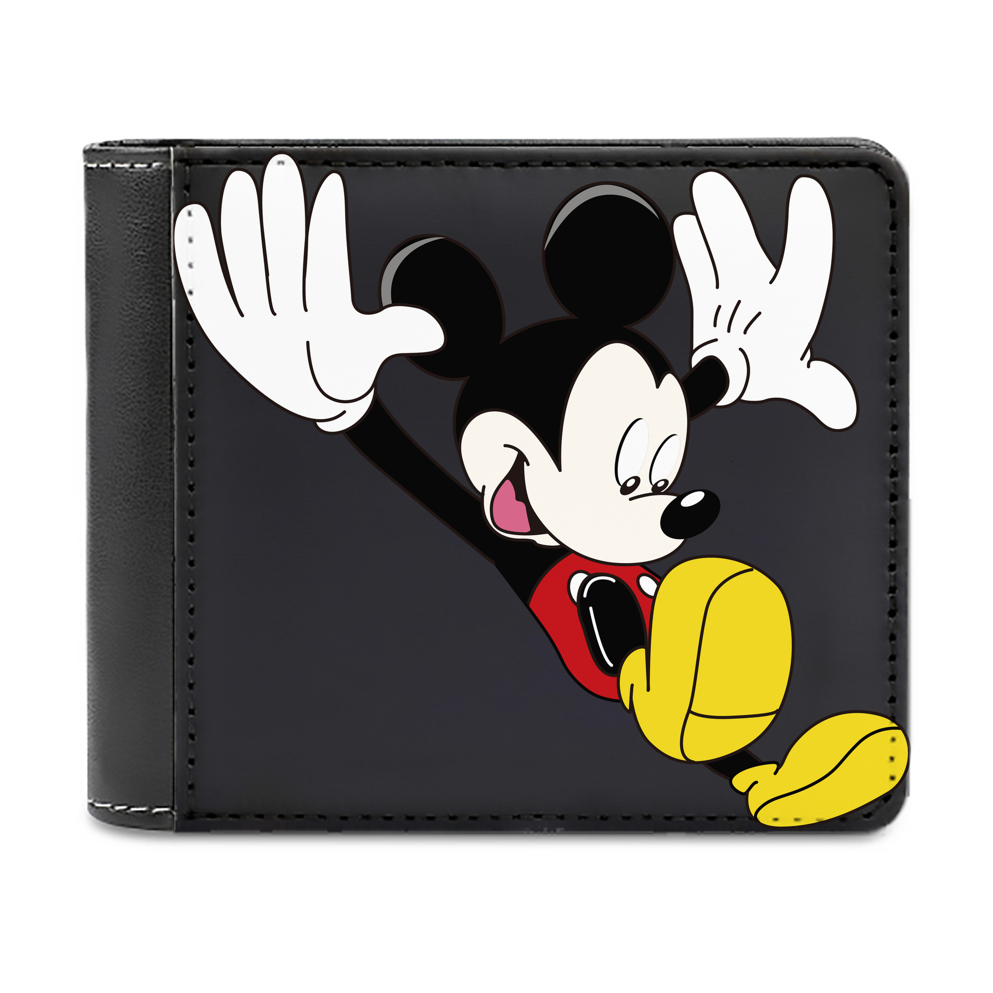 （画像用） ミッキーマウス Mickey Mouse 二つ折り革財布