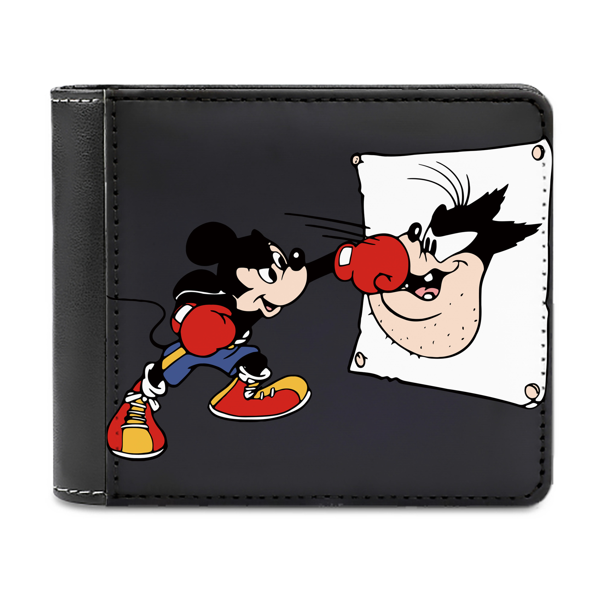 （画像用） ミッキーマウス Mickey Mouse 二つ折り革財布