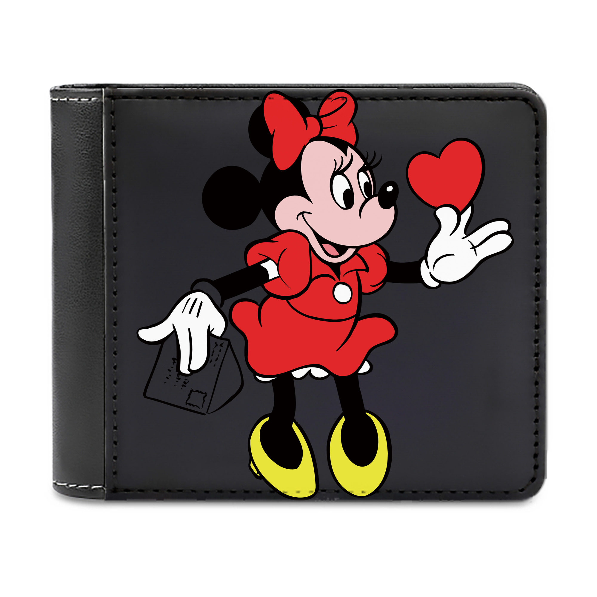 （画像用） ミッキーマウス Mickey Mouse 二つ折り革財布
