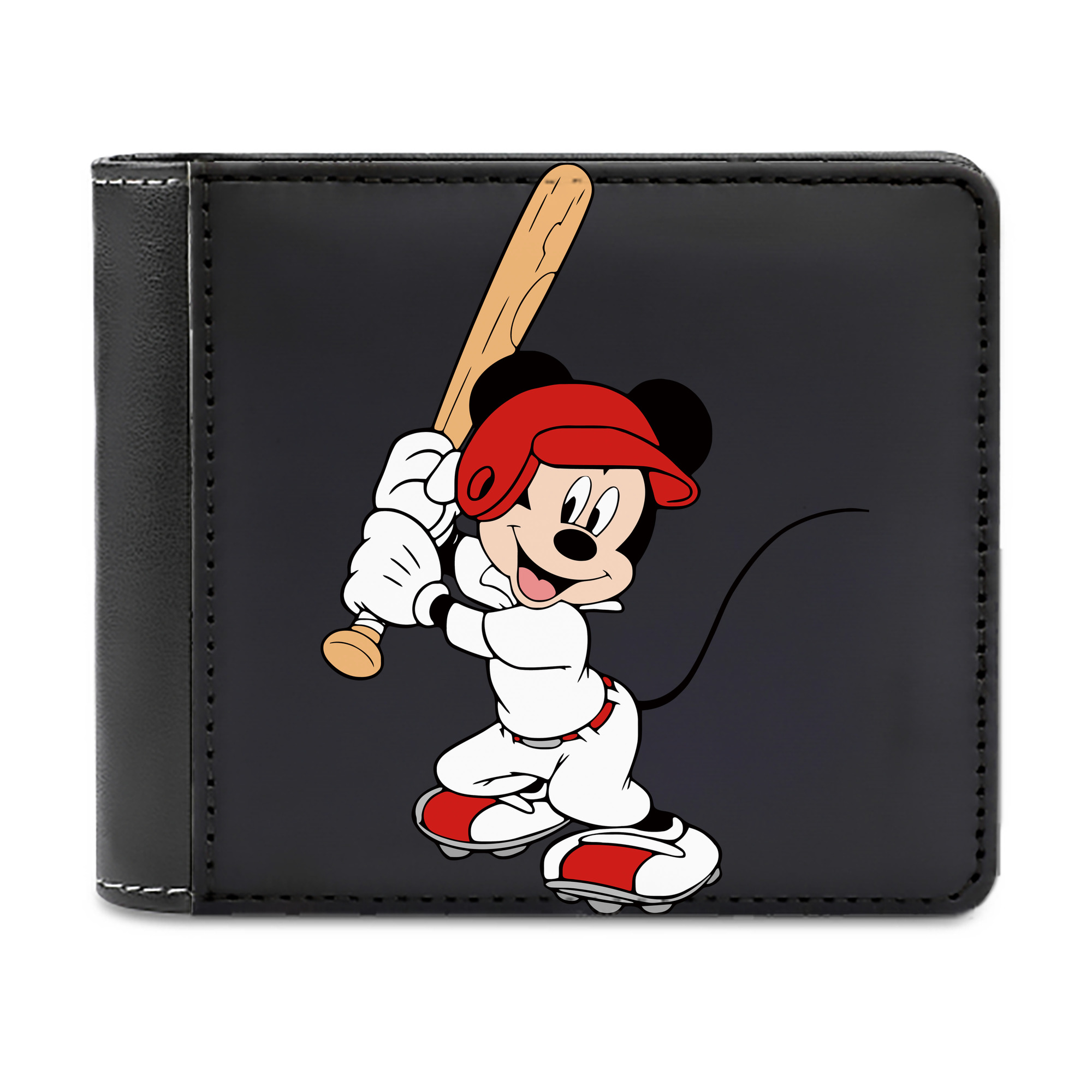 （画像用） ミッキーマウス Mickey Mouse 二つ折り革財布