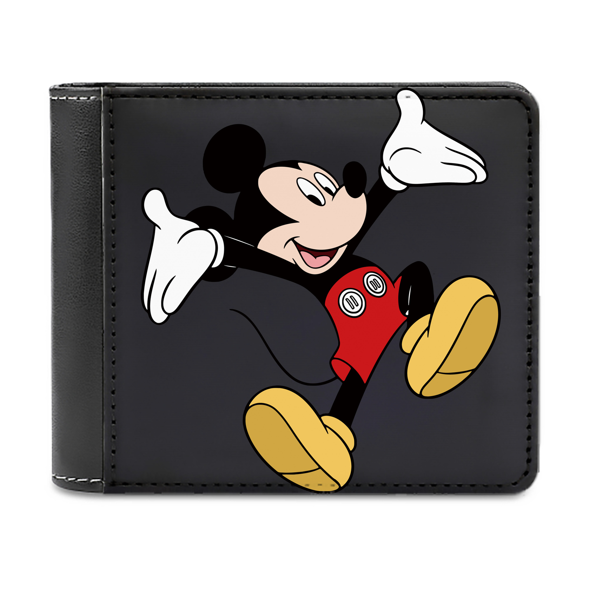 （画像用） ミッキーマウス Mickey Mouse 二つ折り革財布