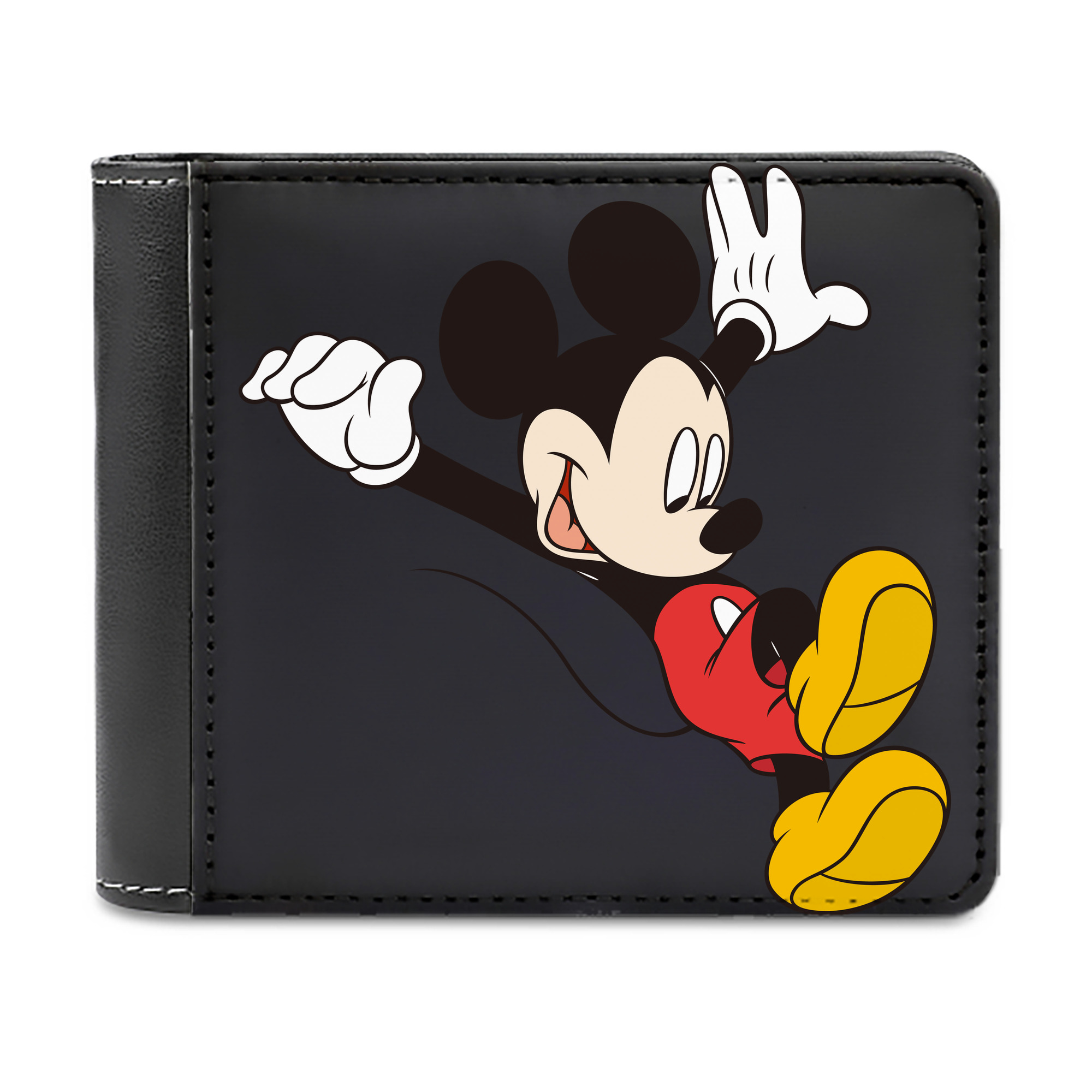 （画像用） ミッキーマウス Mickey Mouse 二つ折り革財布