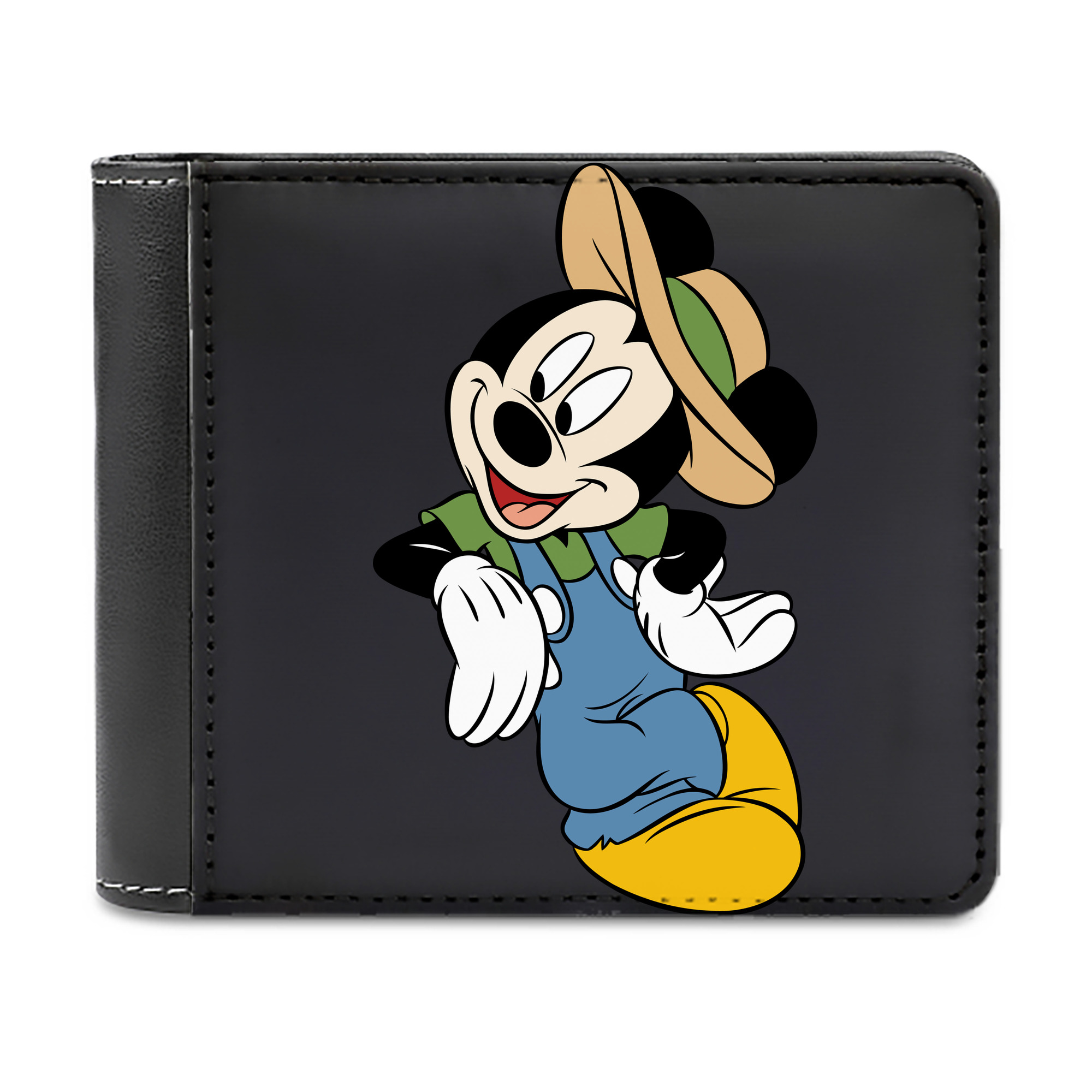 （画像用） ミッキーマウス Mickey Mouse 二つ折り革財布
