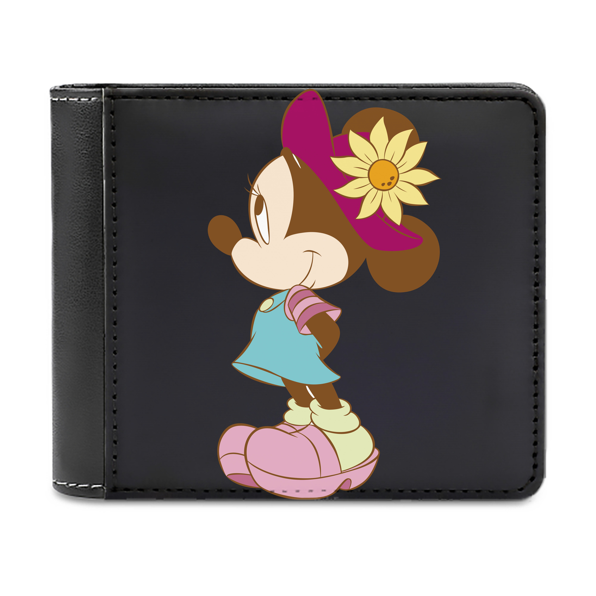（画像用） ミッキーマウス Mickey Mouse 二つ折り革財布