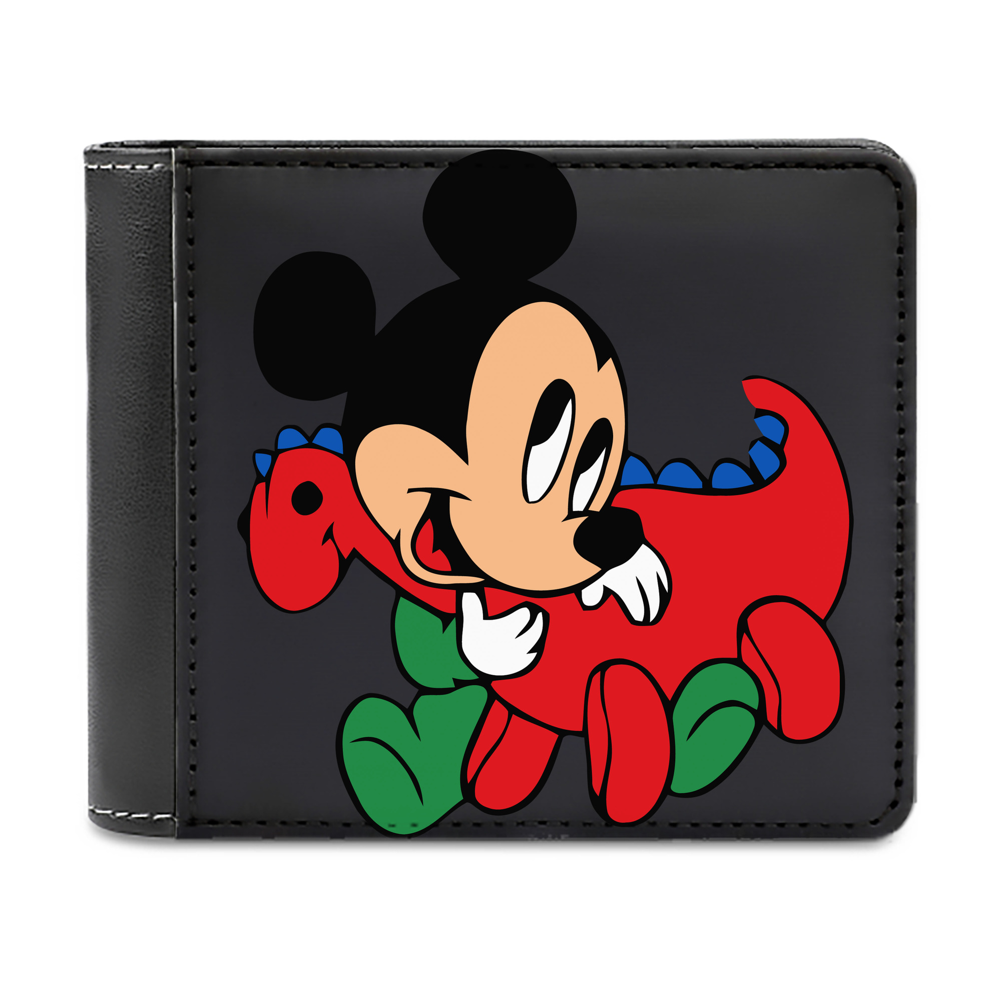 （画像用） ミッキーマウス Mickey Mouse 二つ折り革財布