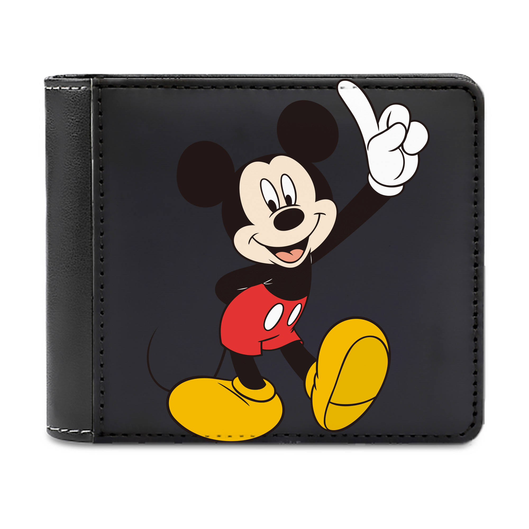（画像用） ミッキーマウス Mickey Mouse 二つ折り革財布
