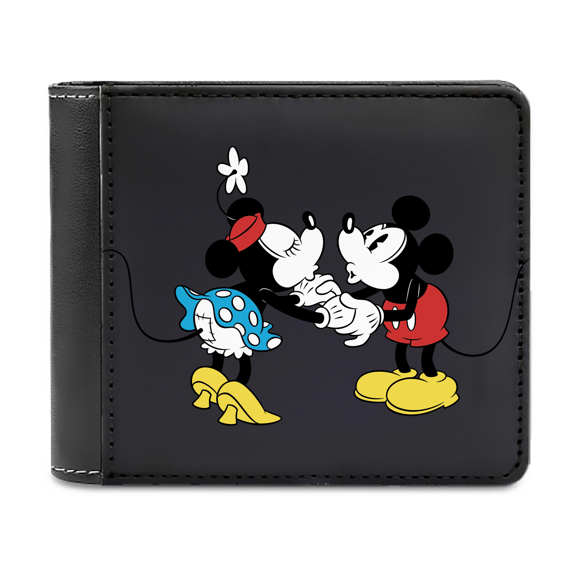 （画像用） ミッキーマウス Mickey Mouse 二つ折り革財布