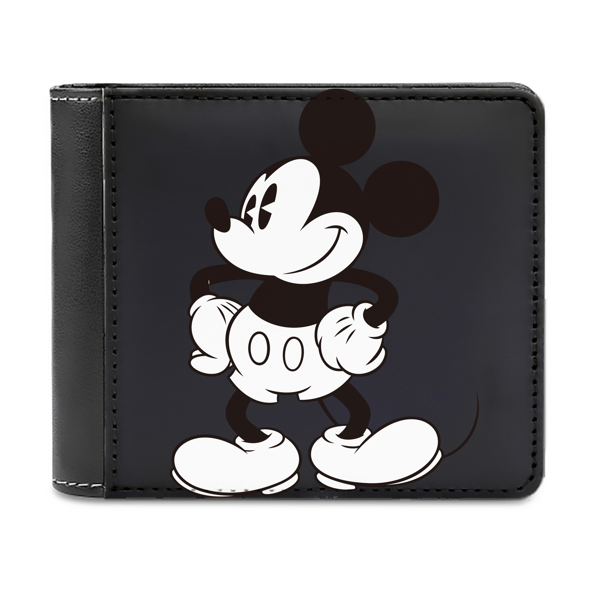 （画像用） ミッキーマウス Mickey Mouse 二つ折り革財布