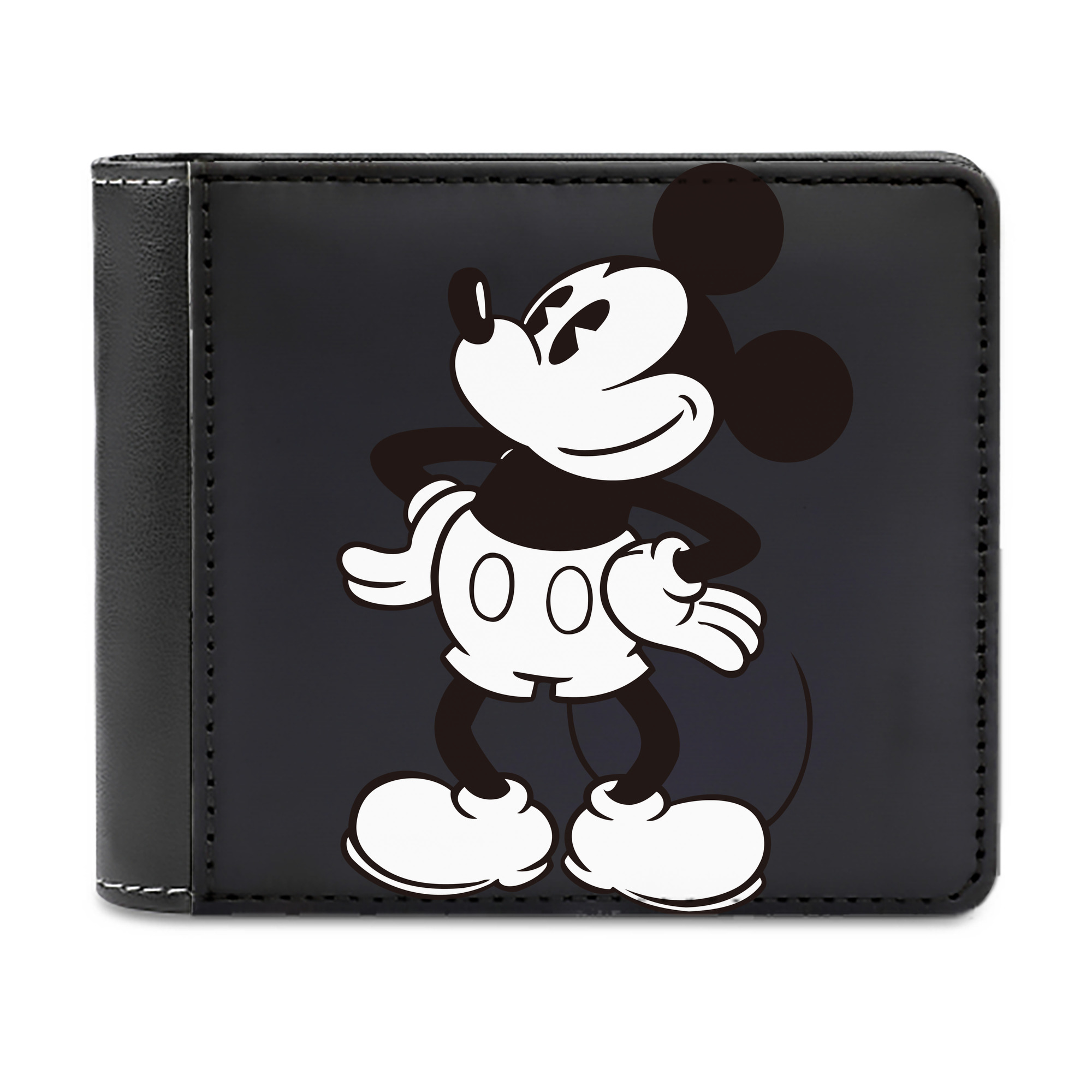 （画像用） ミッキーマウス Mickey Mouse 二つ折り革財布
