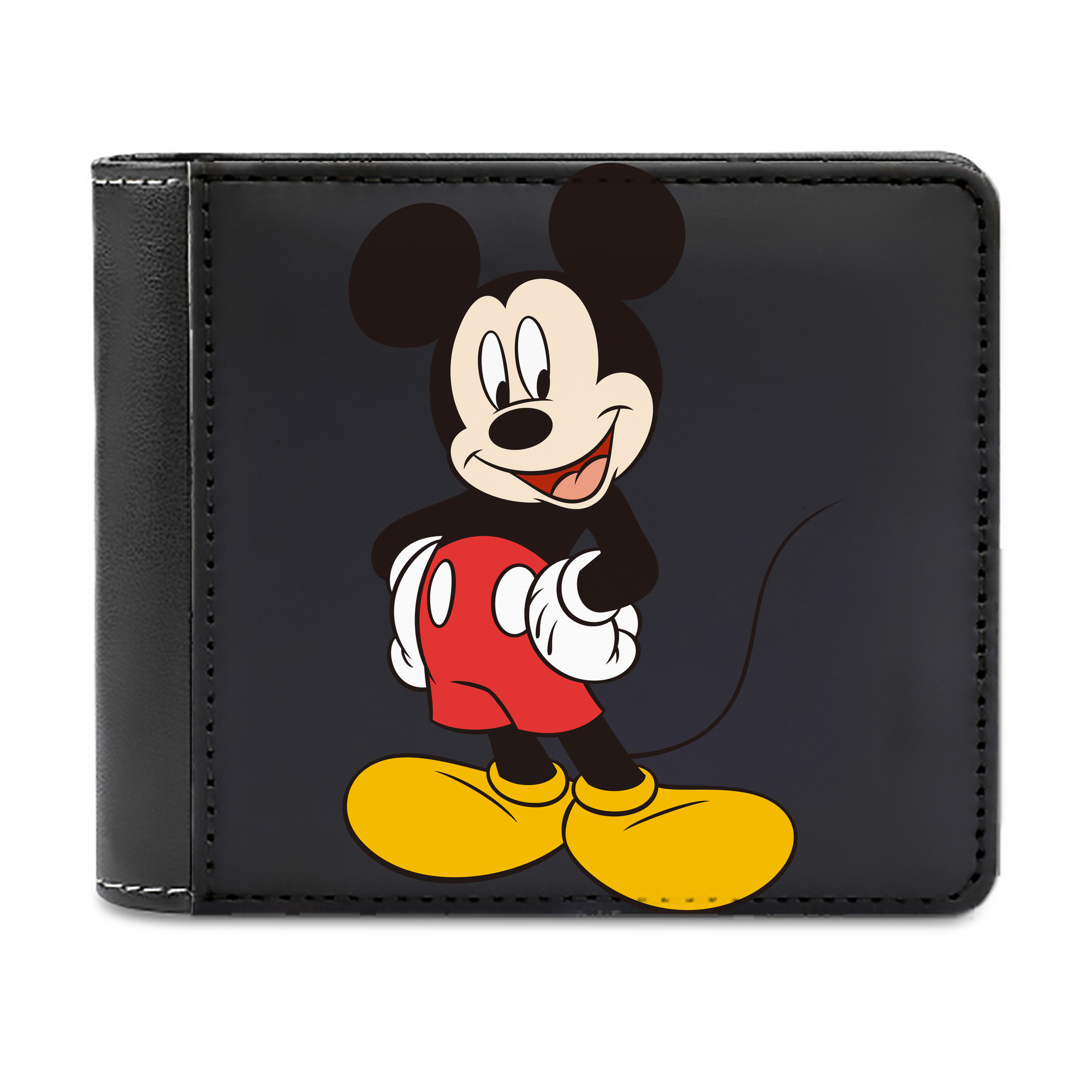 （画像用） ミッキーマウス Mickey Mouse 二つ折り革財布