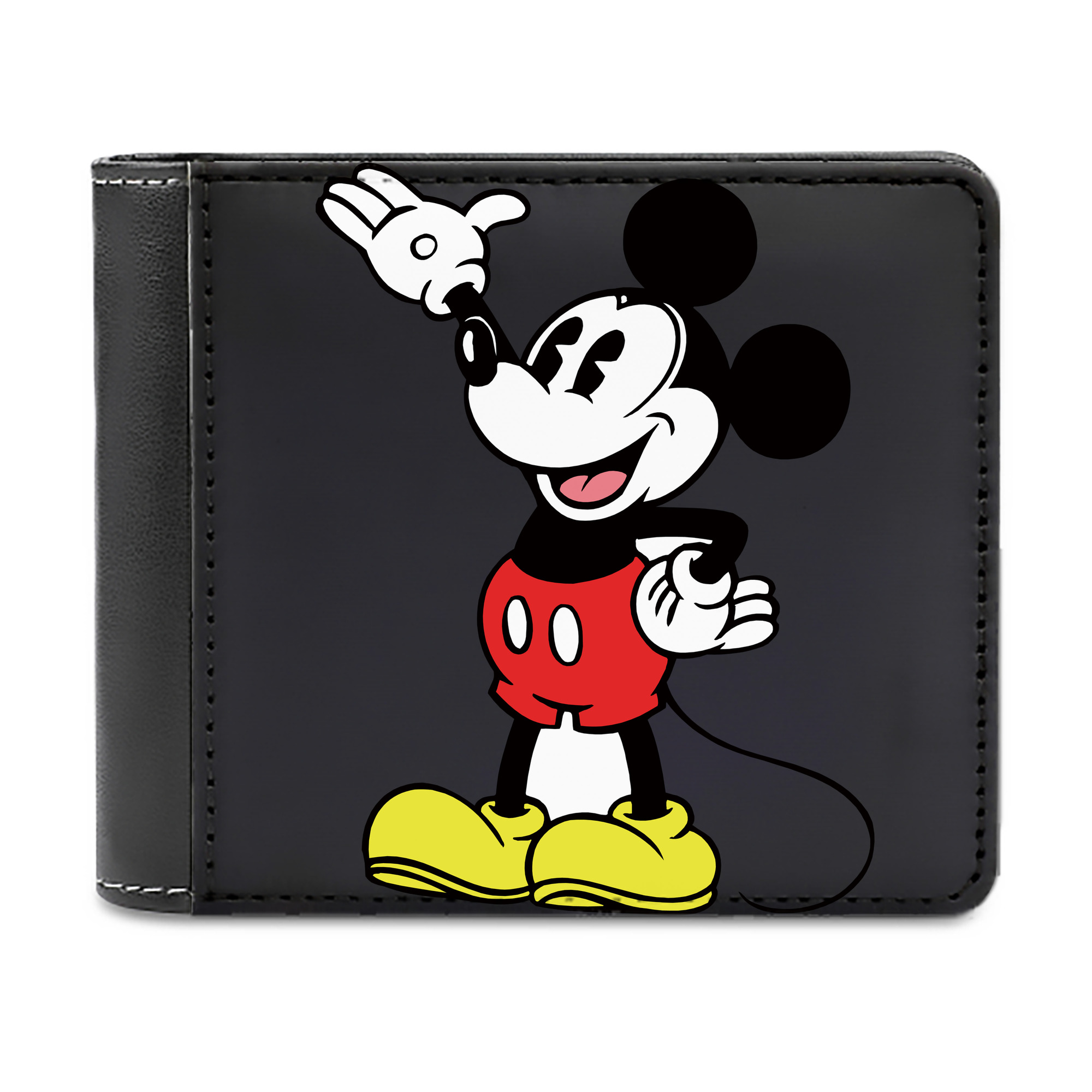 （画像用） ミッキーマウス Mickey Mouse 二つ折り革財布