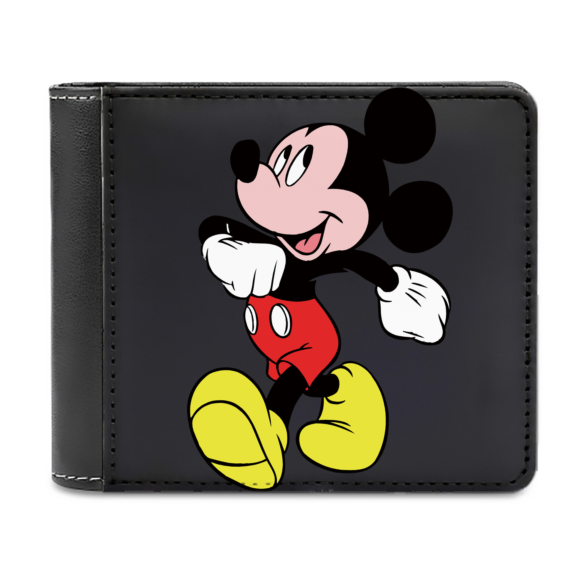（画像用） ミッキーマウス Mickey Mouse 二つ折り革財布