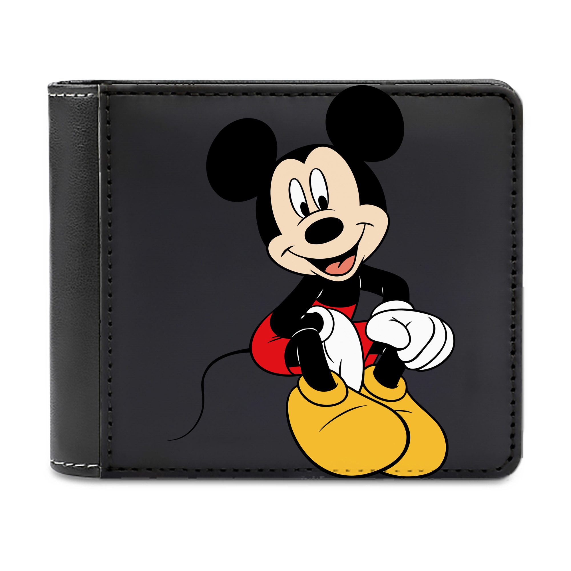 （画像用） ミッキーマウス Mickey Mouse 二つ折り革財布