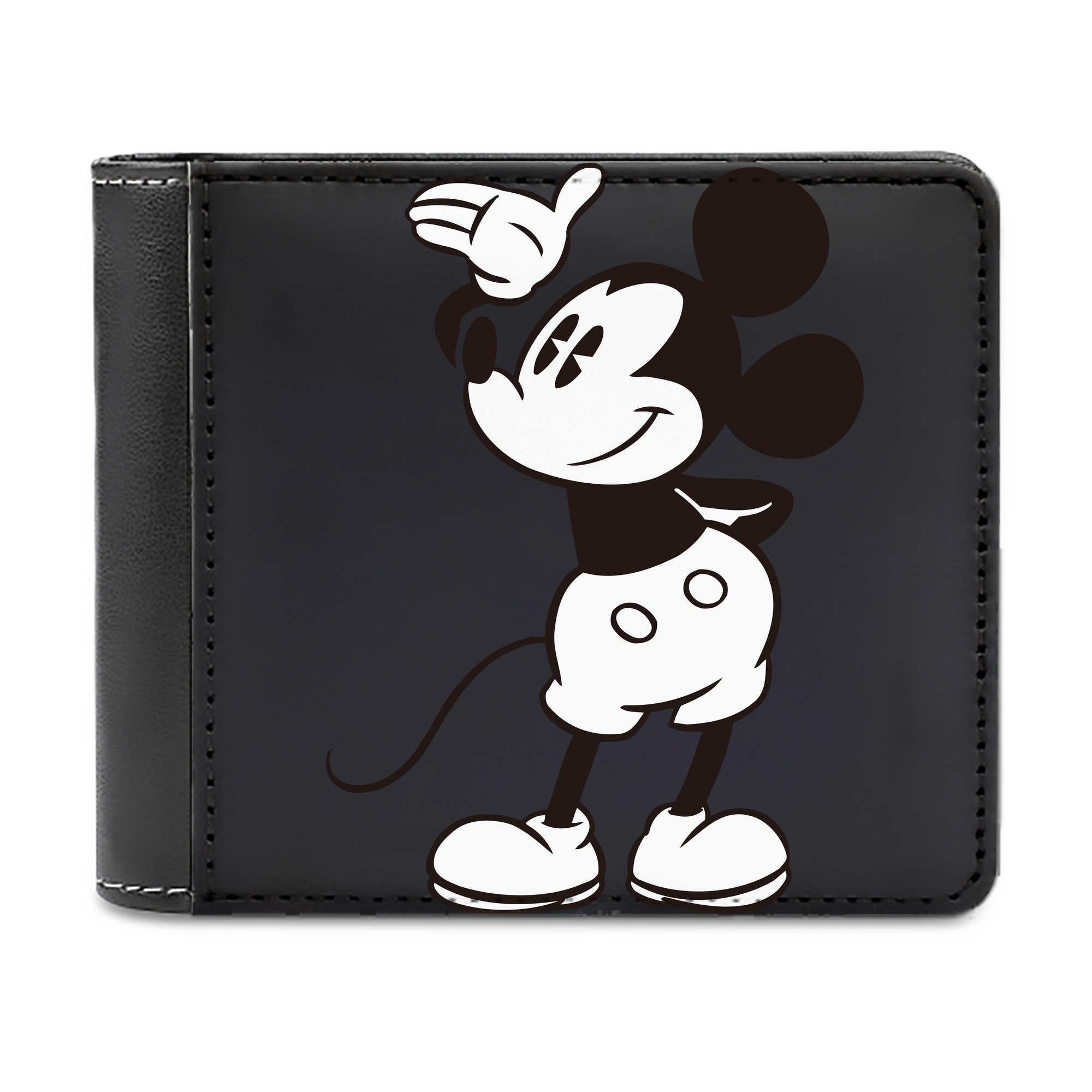 （画像用） ミッキーマウス Mickey Mouse 二つ折り革財布