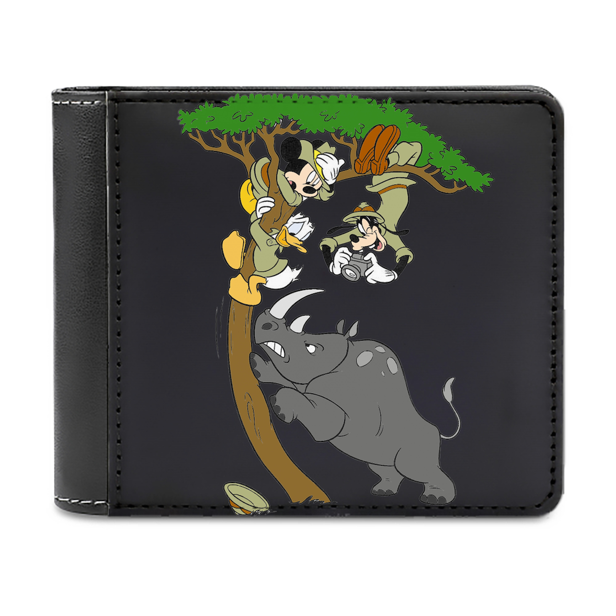 （画像用） ミッキーマウス Mickey Mouse 二つ折り革財布