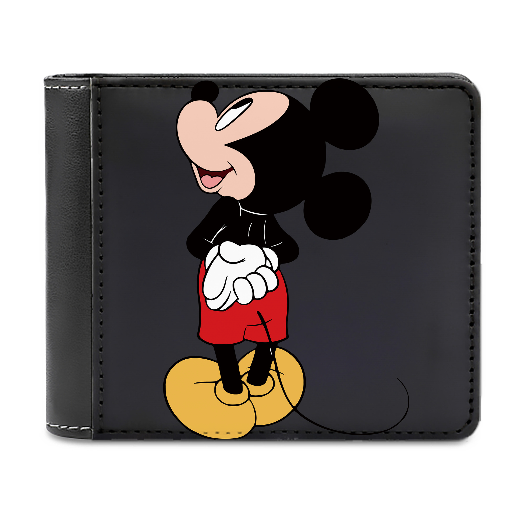 （画像用） ミッキーマウス Mickey Mouse 二つ折り革財布