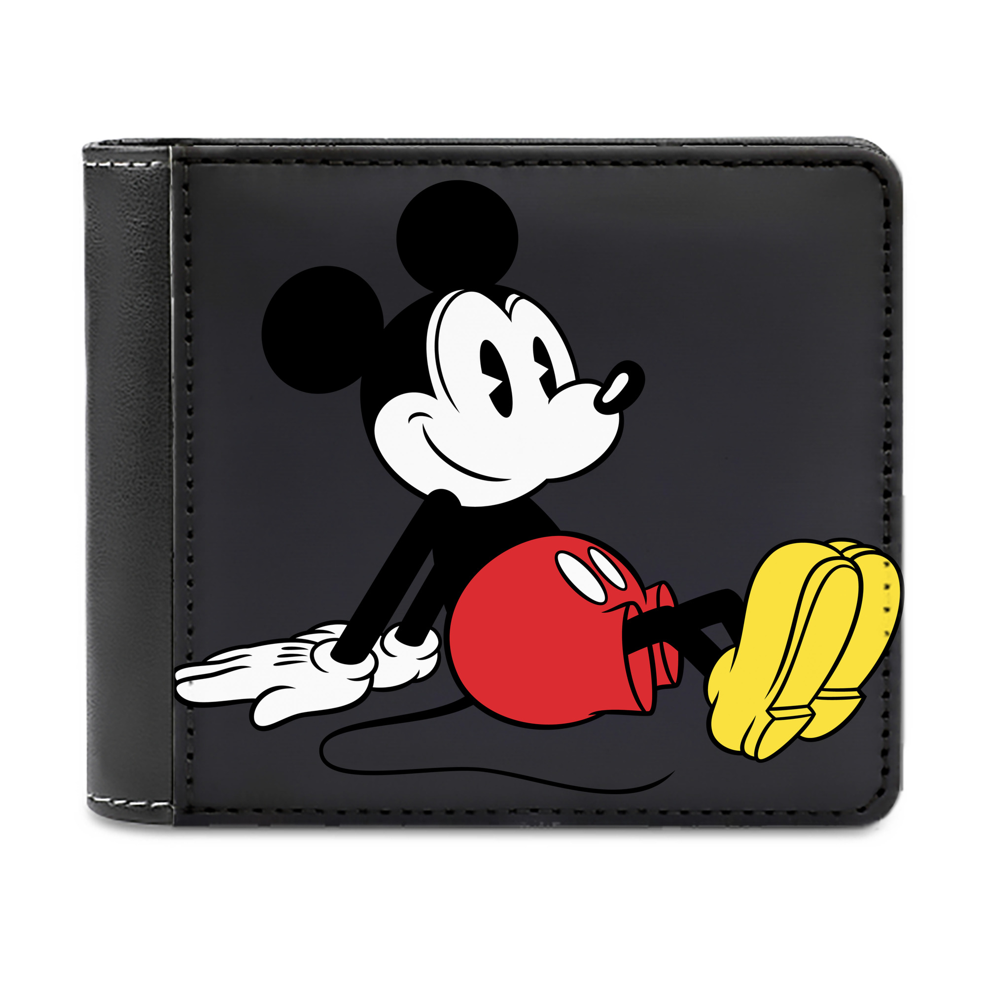 （画像用） ミッキーマウス Mickey Mouse 二つ折り革財布