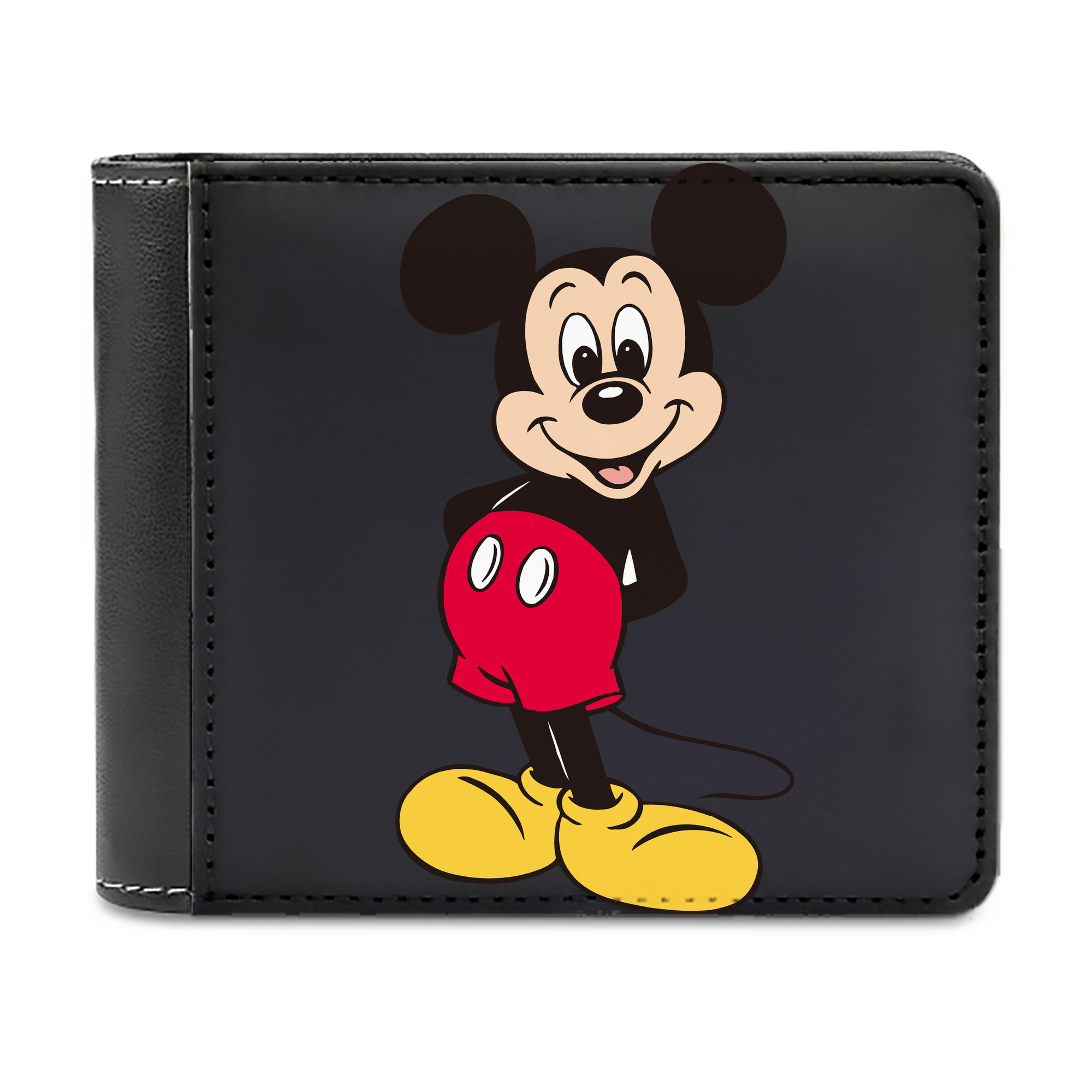 （画像用） ミッキーマウス Mickey Mouse 二つ折り革財布