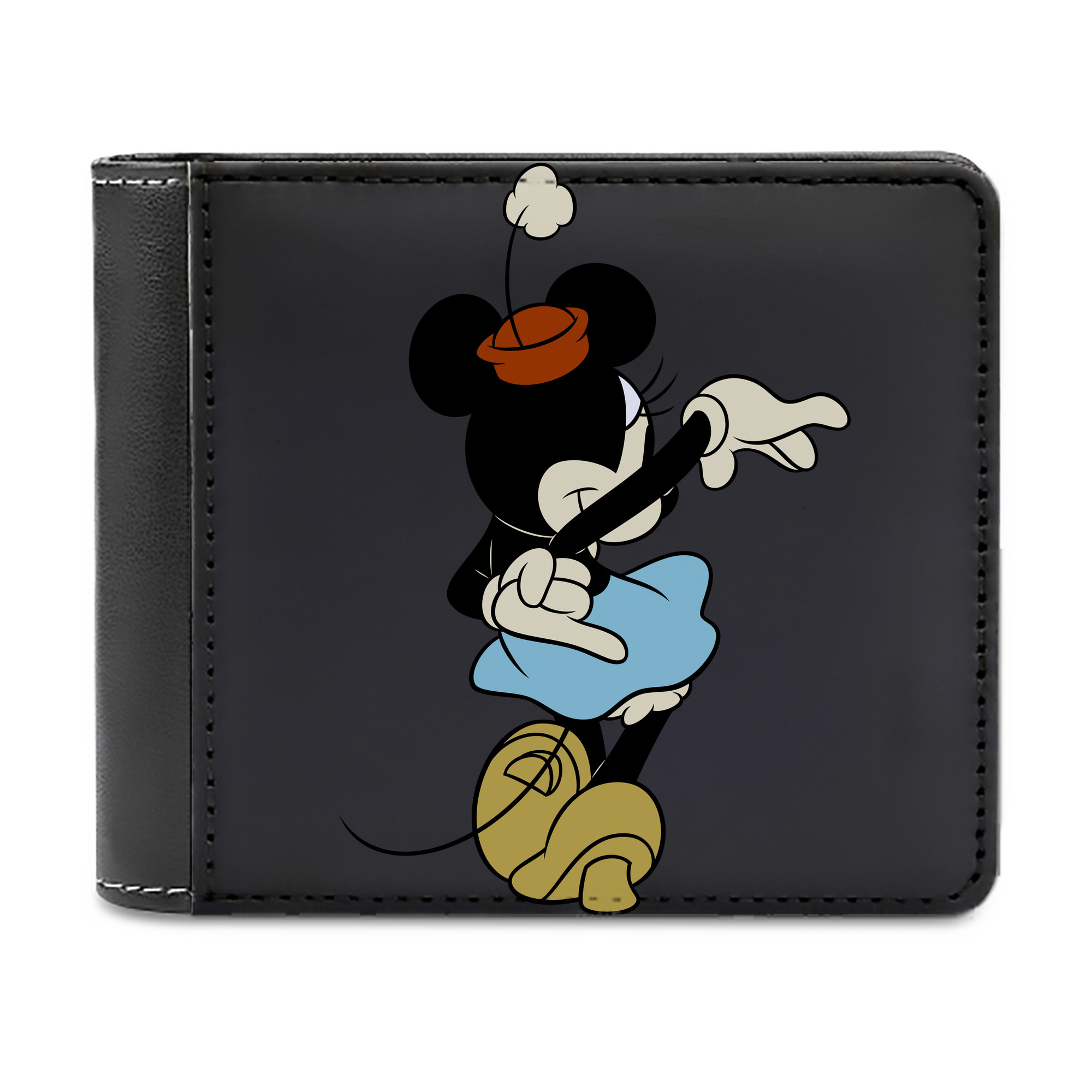 （画像用） ミッキーマウス Mickey Mouse 二つ折り革財布