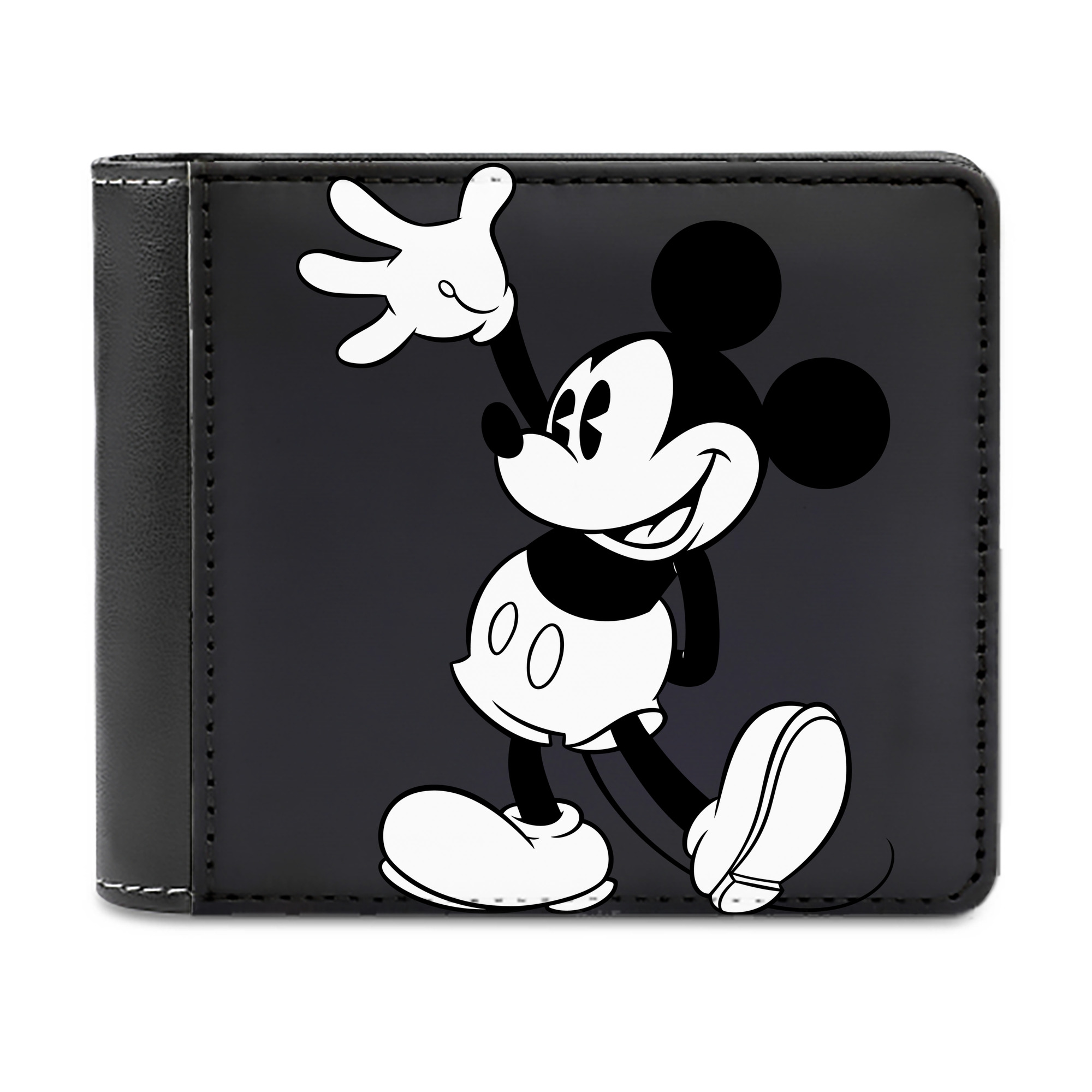 （画像用） ミッキーマウス Mickey Mouse 二つ折り革財布