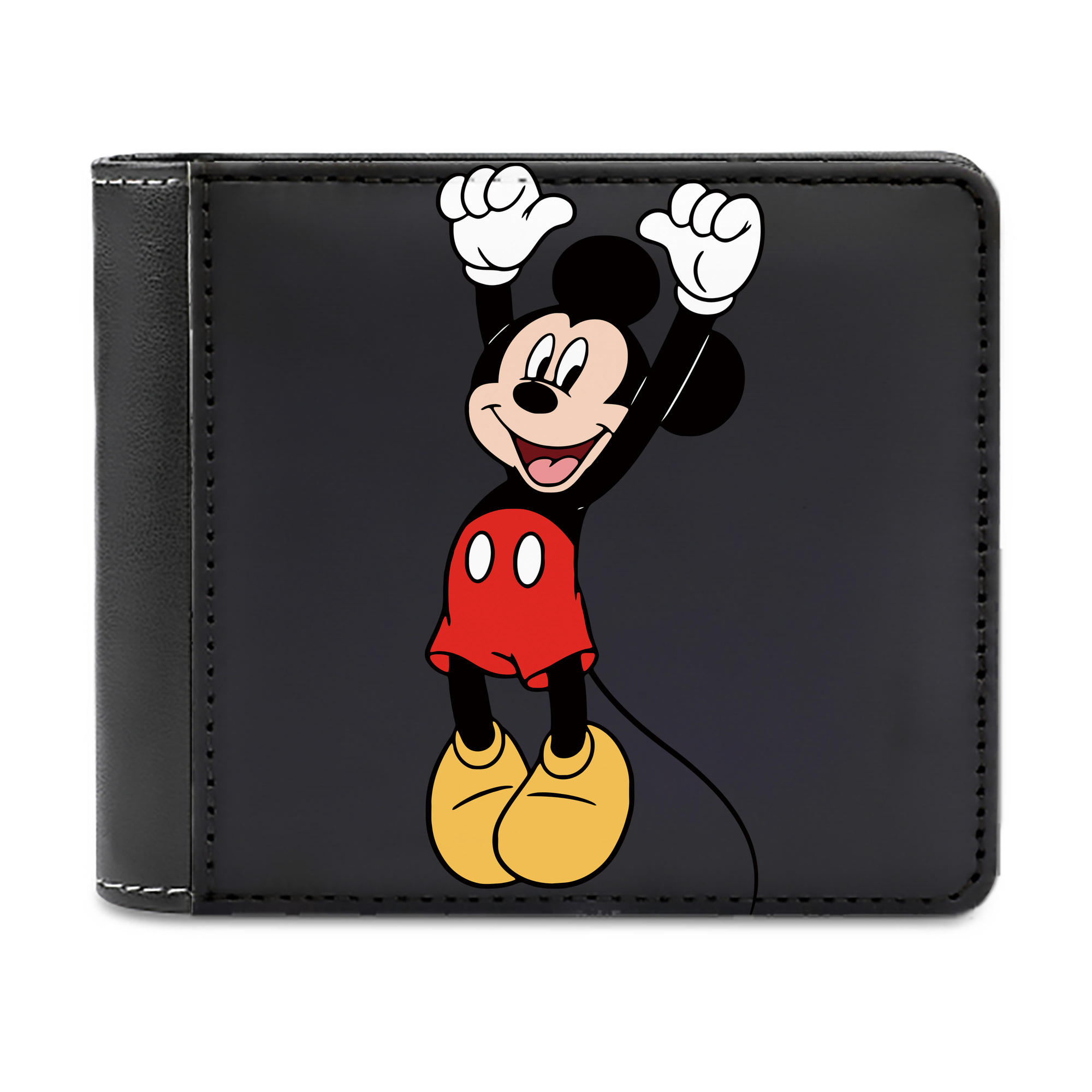 （画像用） ミッキーマウス Mickey Mouse 二つ折り革財布
