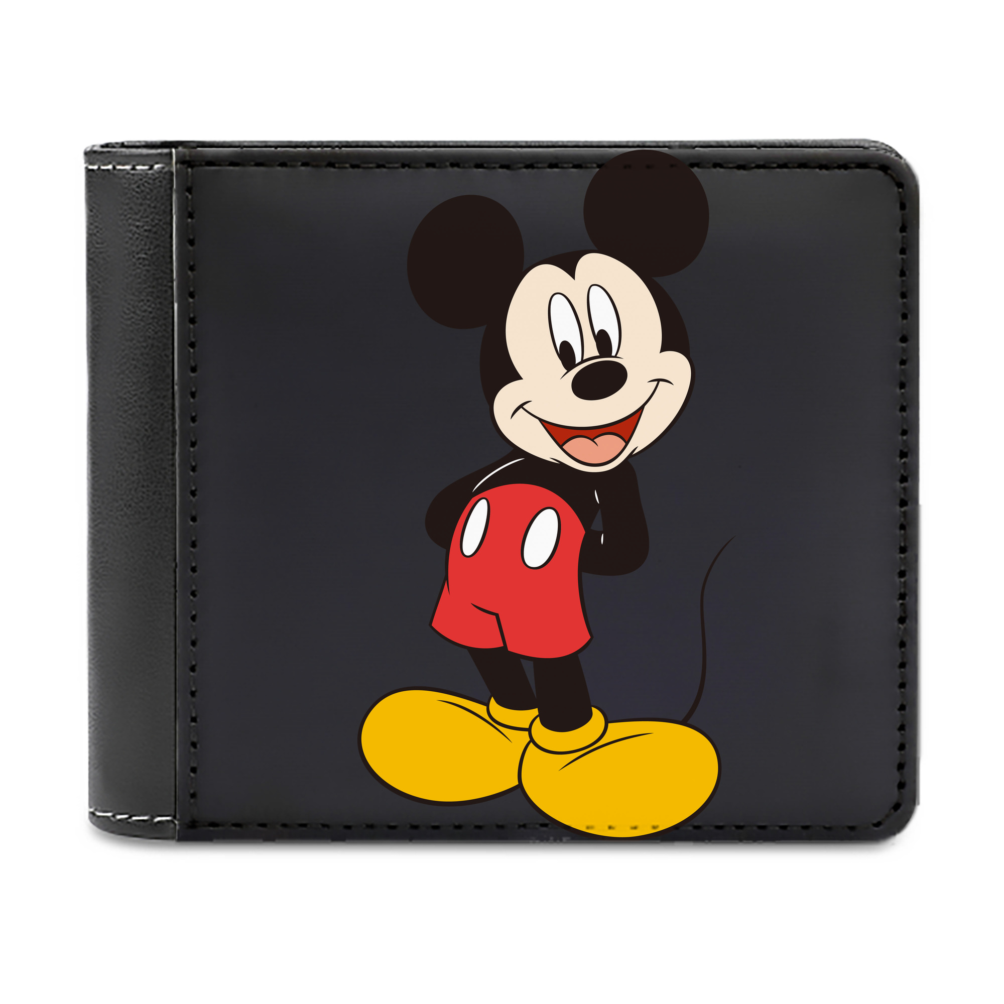（画像用） ミッキーマウス Mickey Mouse 二つ折り革財布